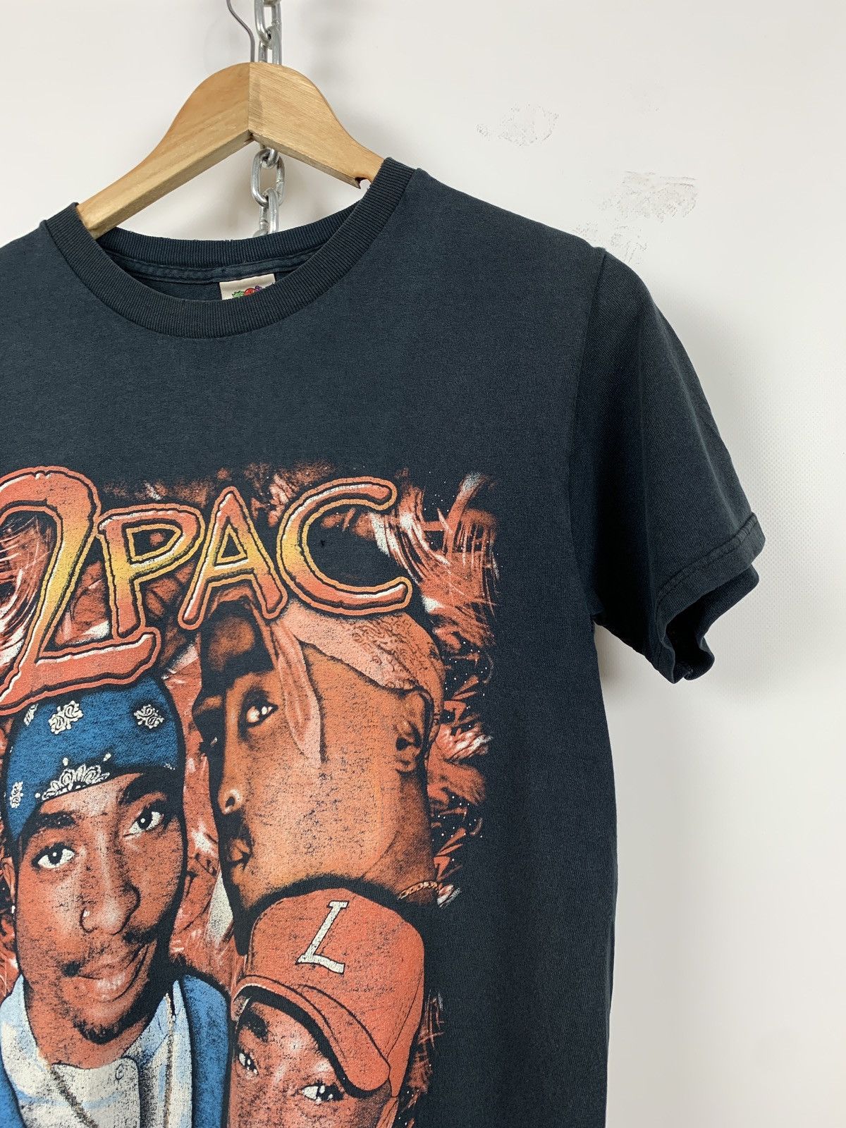 Band Tees 00s Vintage 2Pac Tupac Double Sided Big Logo T-Shirt Size US S / EU 44-46 / 1 - 4 Thumbnail