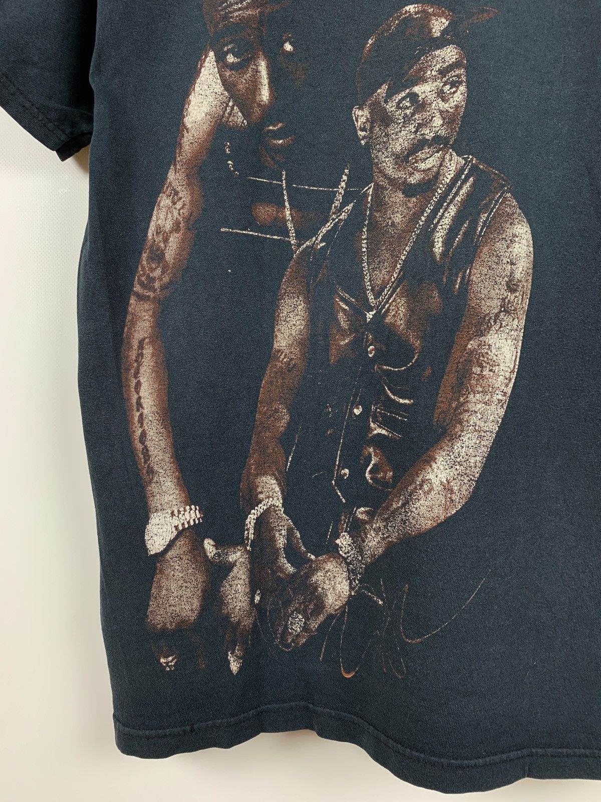 Band Tees 00s Vintage 2Pac Tupac Double Sided Big Logo T-Shirt Size US S / EU 44-46 / 1 - 13 Thumbnail