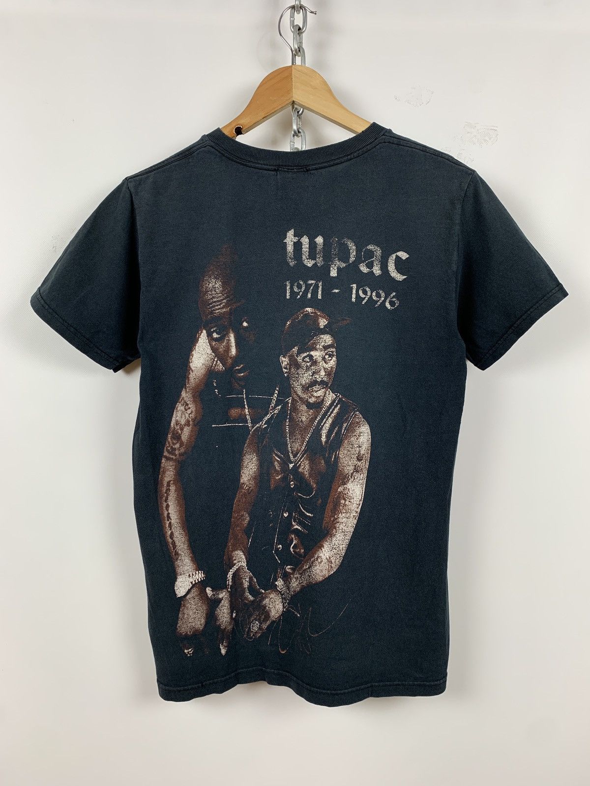 Band Tees 00s Vintage 2Pac Tupac Double Sided Big Logo T-Shirt Size US S / EU 44-46 / 1 - 2 Thumbnail