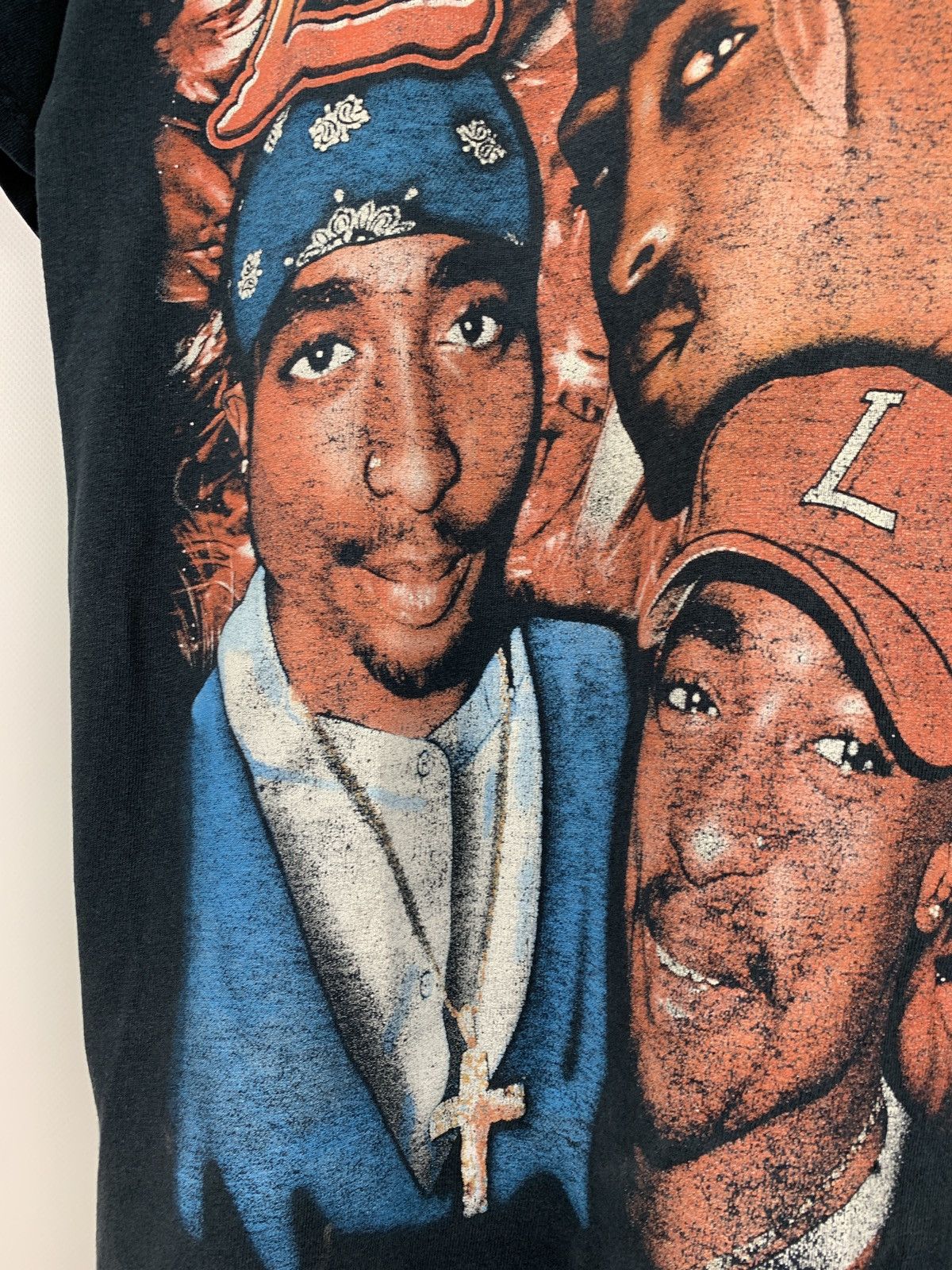 Band Tees 00s Vintage 2Pac Tupac Double Sided Big Logo T-Shirt Size US S / EU 44-46 / 1 - 7 Thumbnail