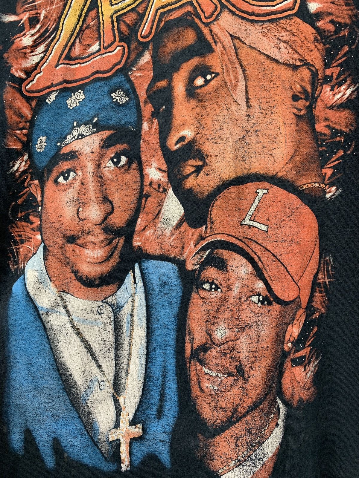 Band Tees 00s Vintage 2Pac Tupac Double Sided Big Logo T-Shirt Size US S / EU 44-46 / 1 - 9 Thumbnail