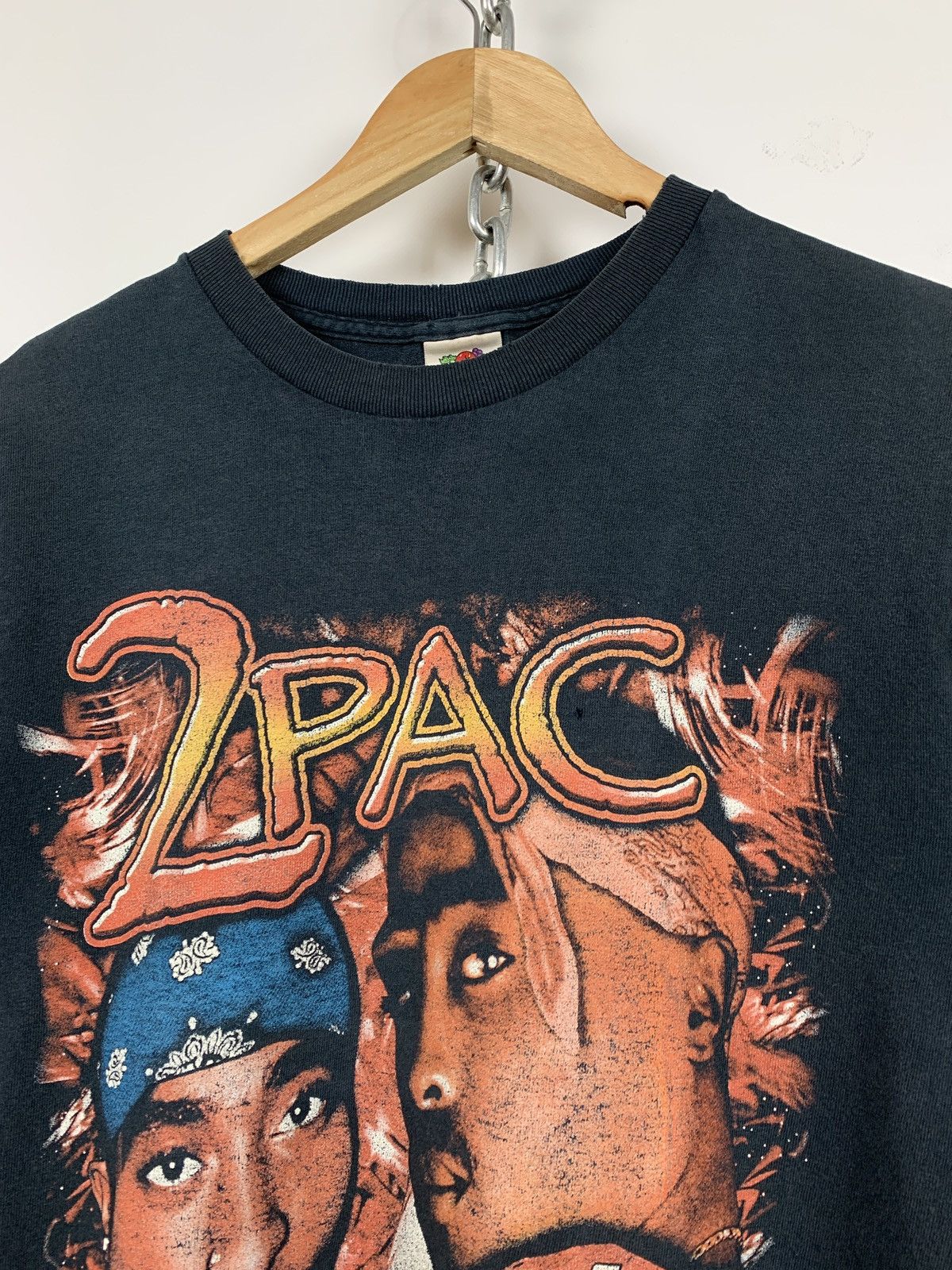 Band Tees 00s Vintage 2Pac Tupac Double Sided Big Logo T-Shirt Size US S / EU 44-46 / 1 - 5 Thumbnail