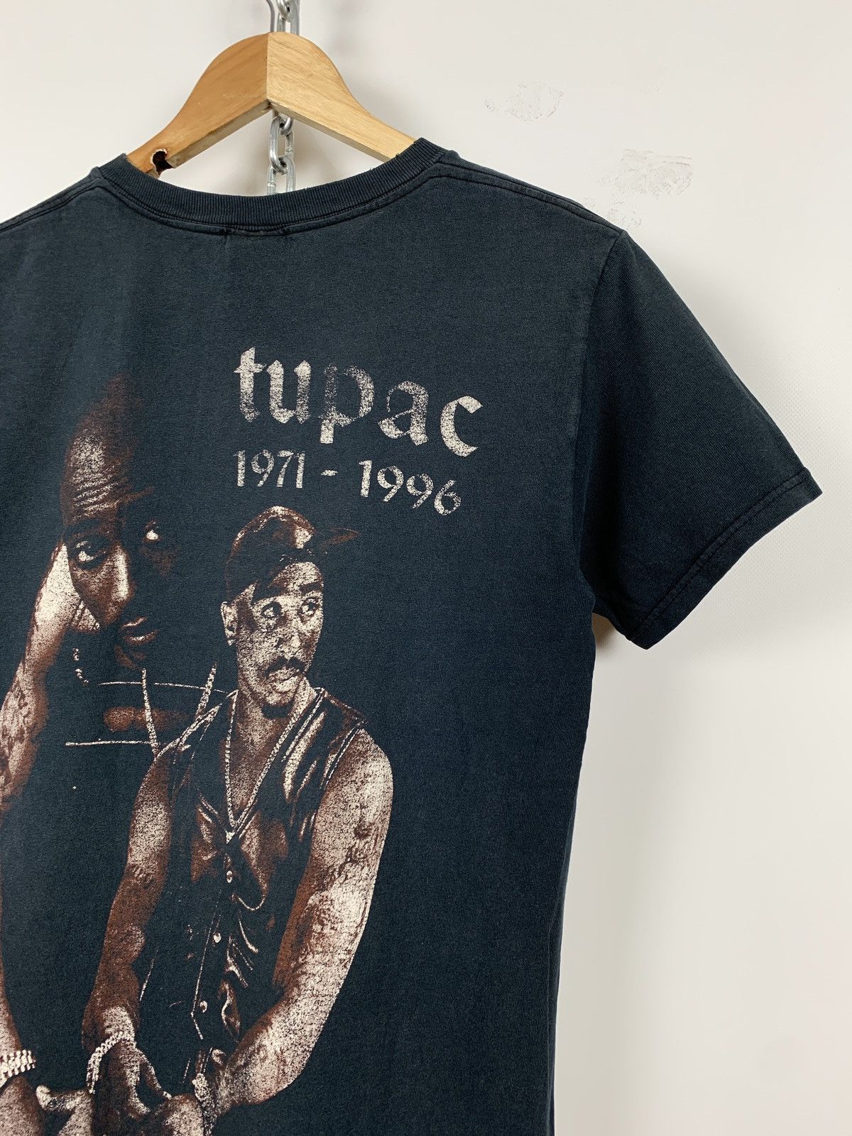 Band Tees 00s Vintage 2Pac Tupac Double Sided Big Logo T-Shirt Size US S / EU 44-46 / 1 - 11 Thumbnail
