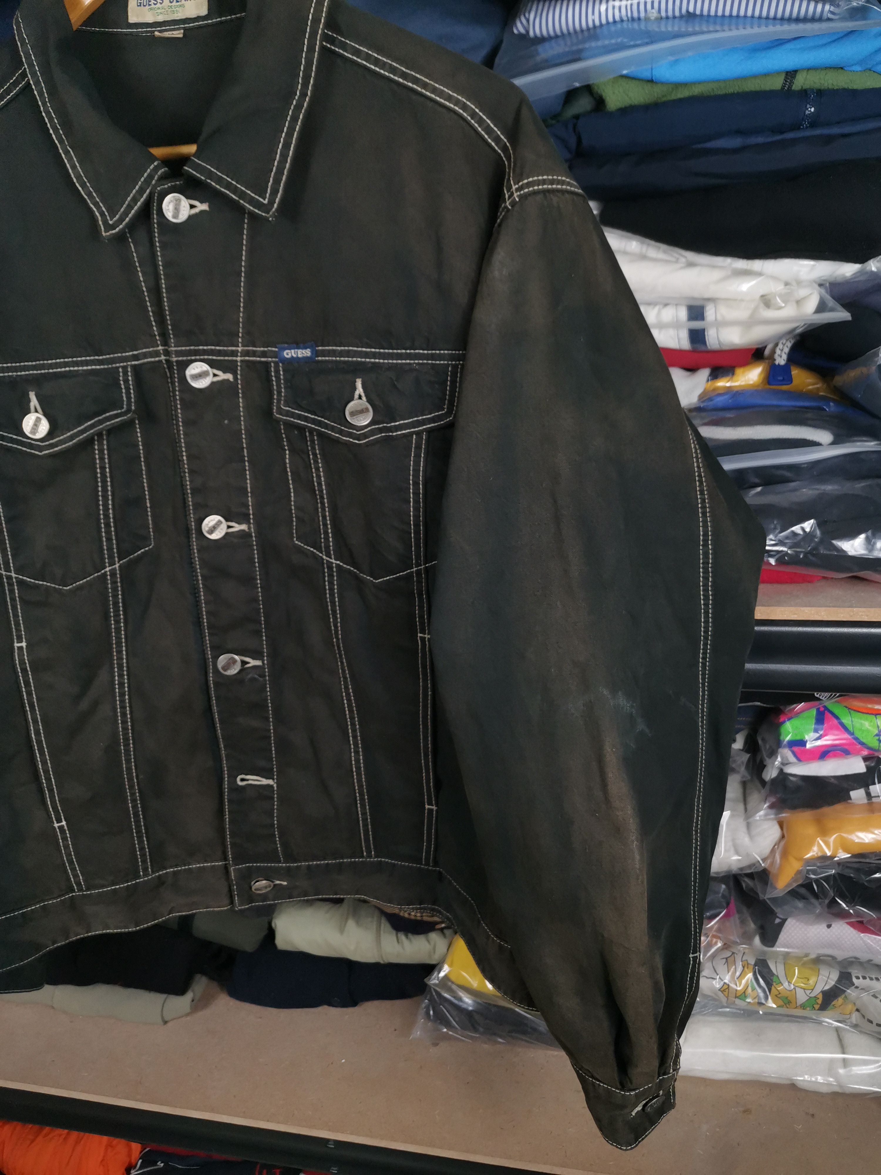 Guess Trashed Vintage 90s Guess Jeans Denim Jacket Sun Faded Size US M / EU 48-50 / 2 - 3 Thumbnail