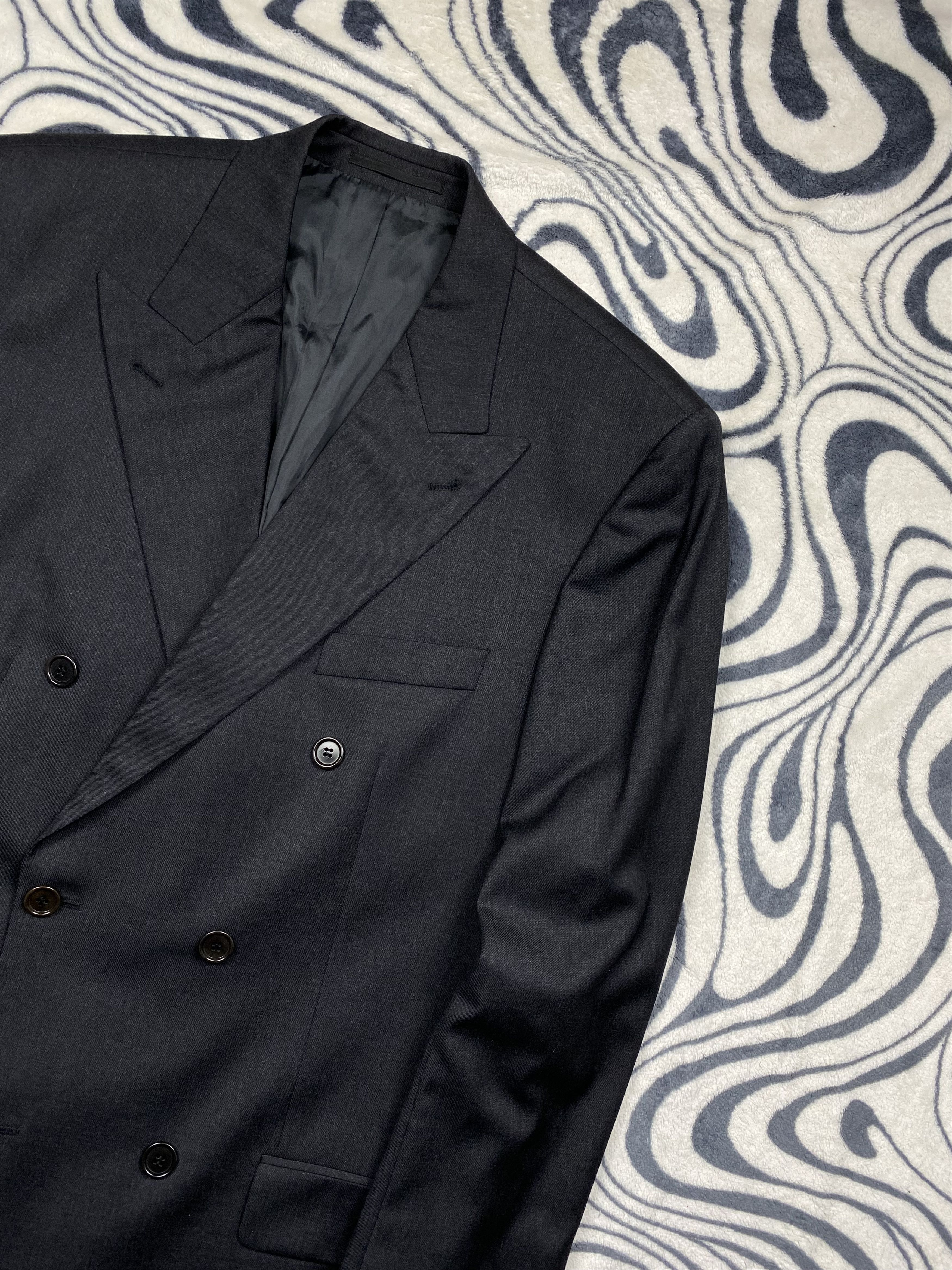 Hugo Boss Hugo Boss Vintage Double Breasted Wool Blazer Jacket Size US XL / EU 56 / 4 - 2 Thumbnail