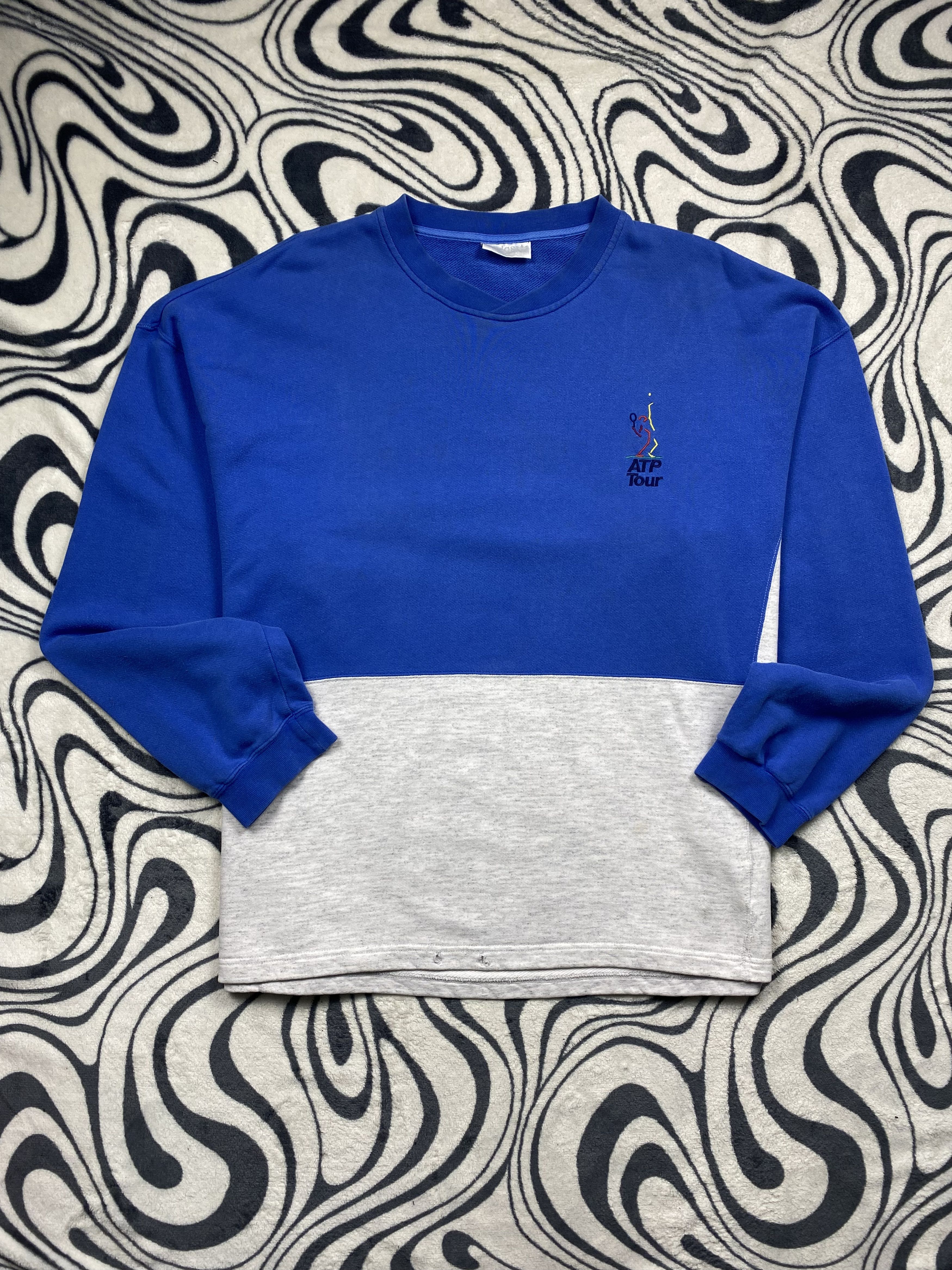 Adidas Adidas ATP Tour Vintage Mens Oversized Sweatshirt Size US XL / EU 56 / 4 - 3 Thumbnail