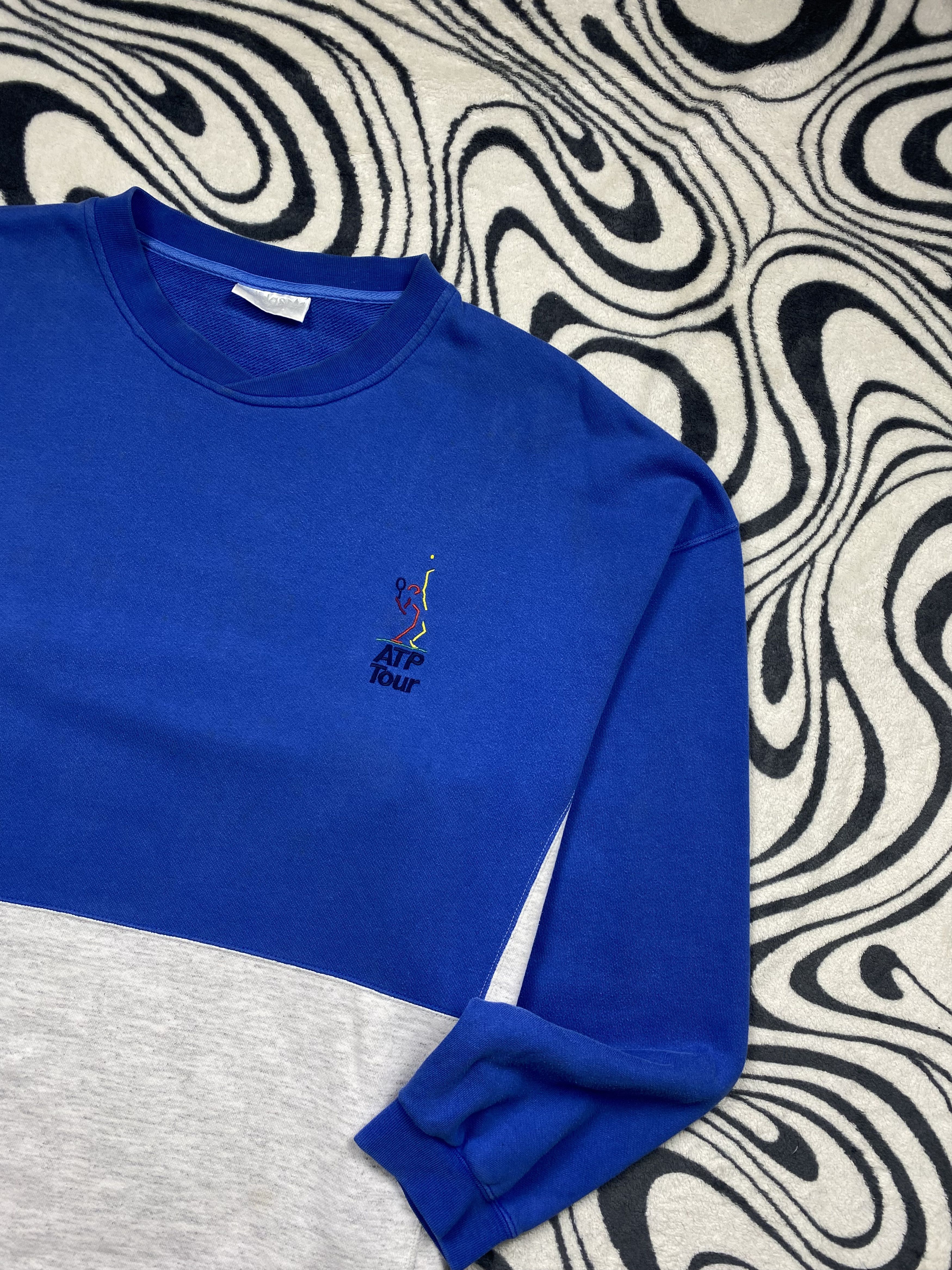Adidas Adidas ATP Tour Vintage Mens Oversized Sweatshirt Size US XL / EU 56 / 4 - 4 Thumbnail