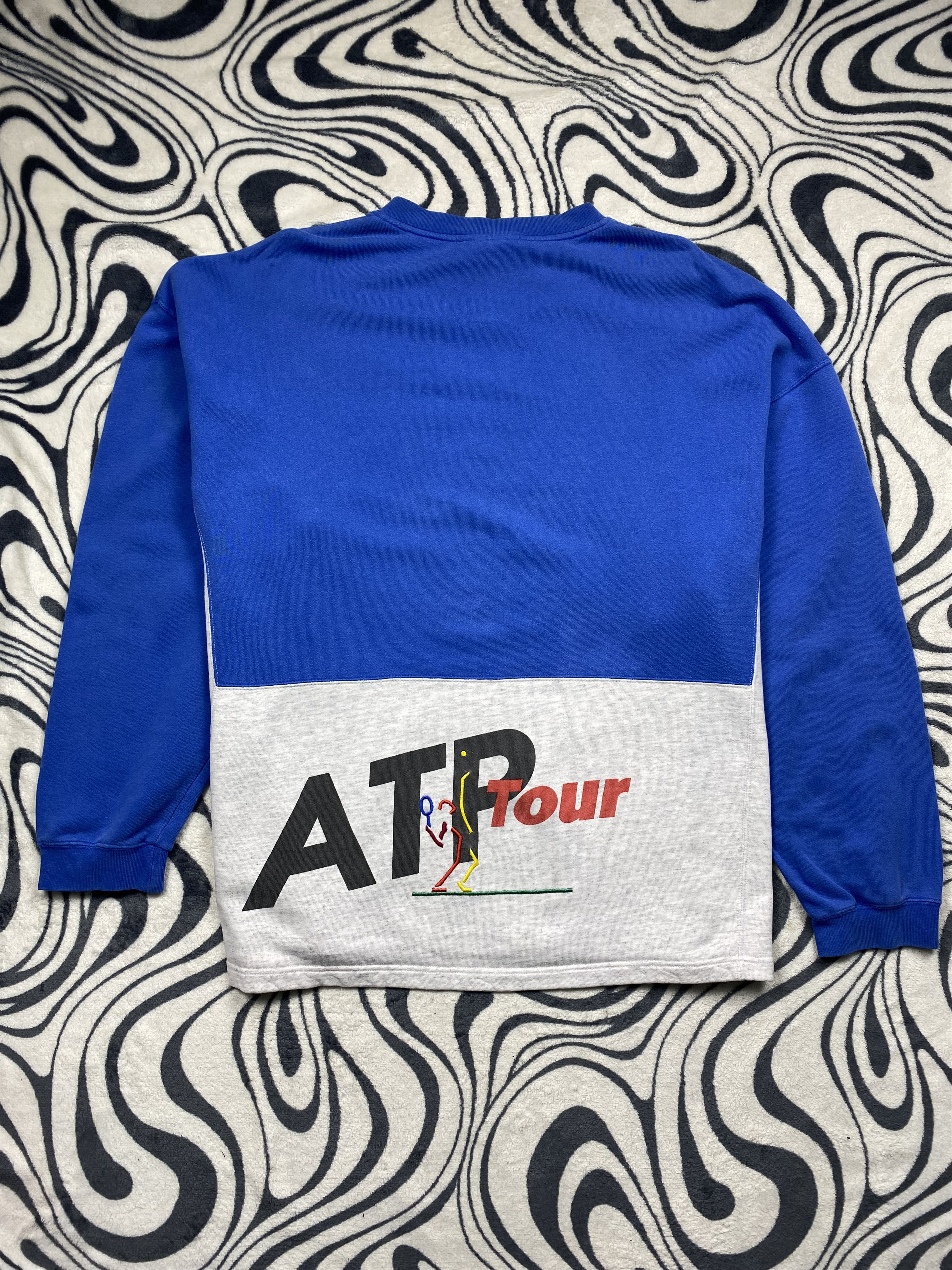 Adidas Adidas ATP Tour Vintage Mens Oversized Sweatshirt Size US XL / EU 56 / 4 - 1 Thumbnail
