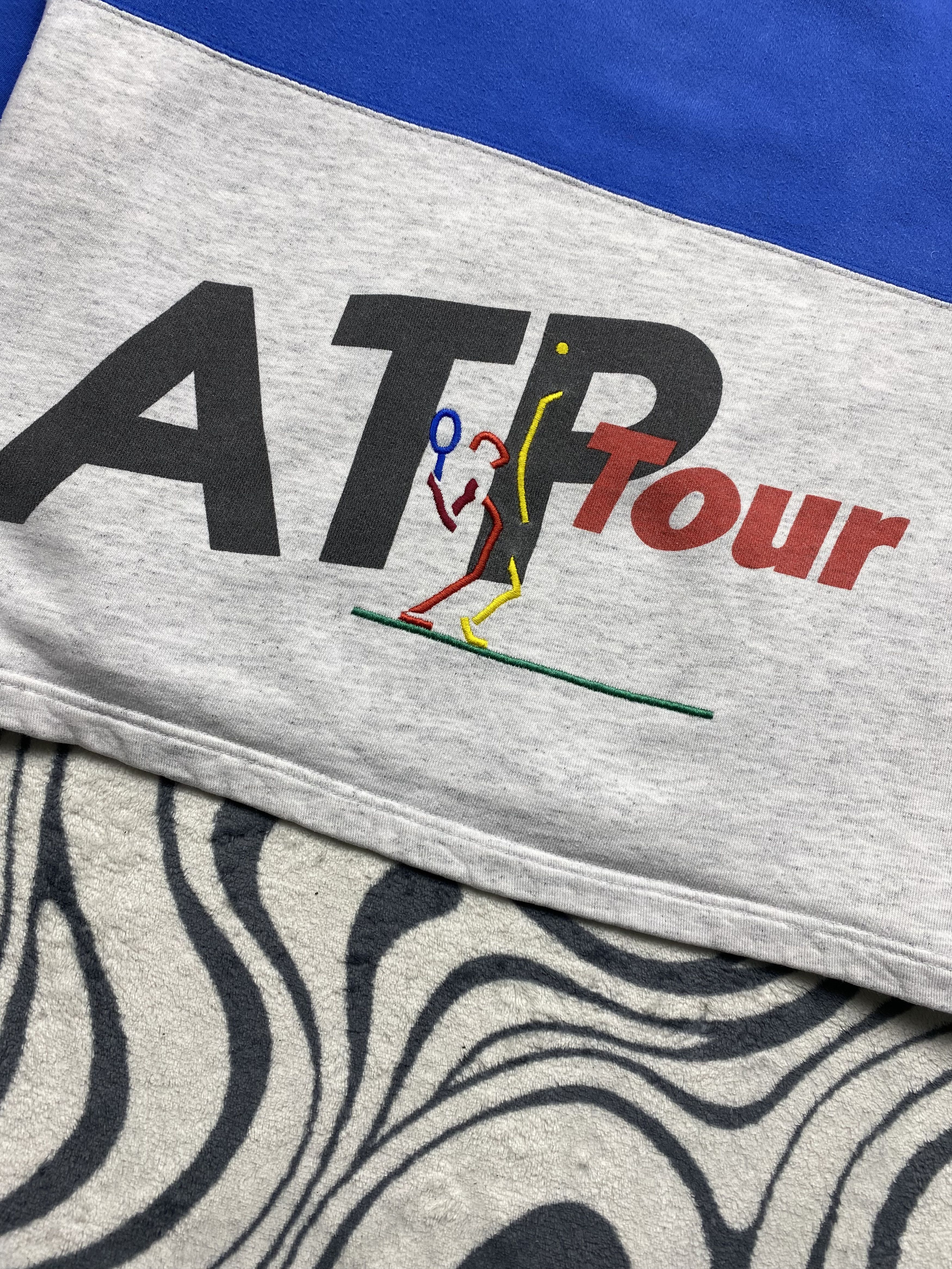 Adidas Adidas ATP Tour Vintage Mens Oversized Sweatshirt Size US XL / EU 56 / 4 - 2 Thumbnail