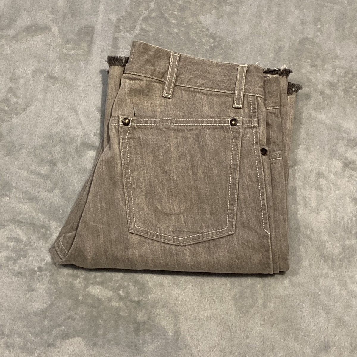 image of Saint Laurent Paris YVES Saint Laurent Rive Gauche Pants in Grey, Men's (Size 32)