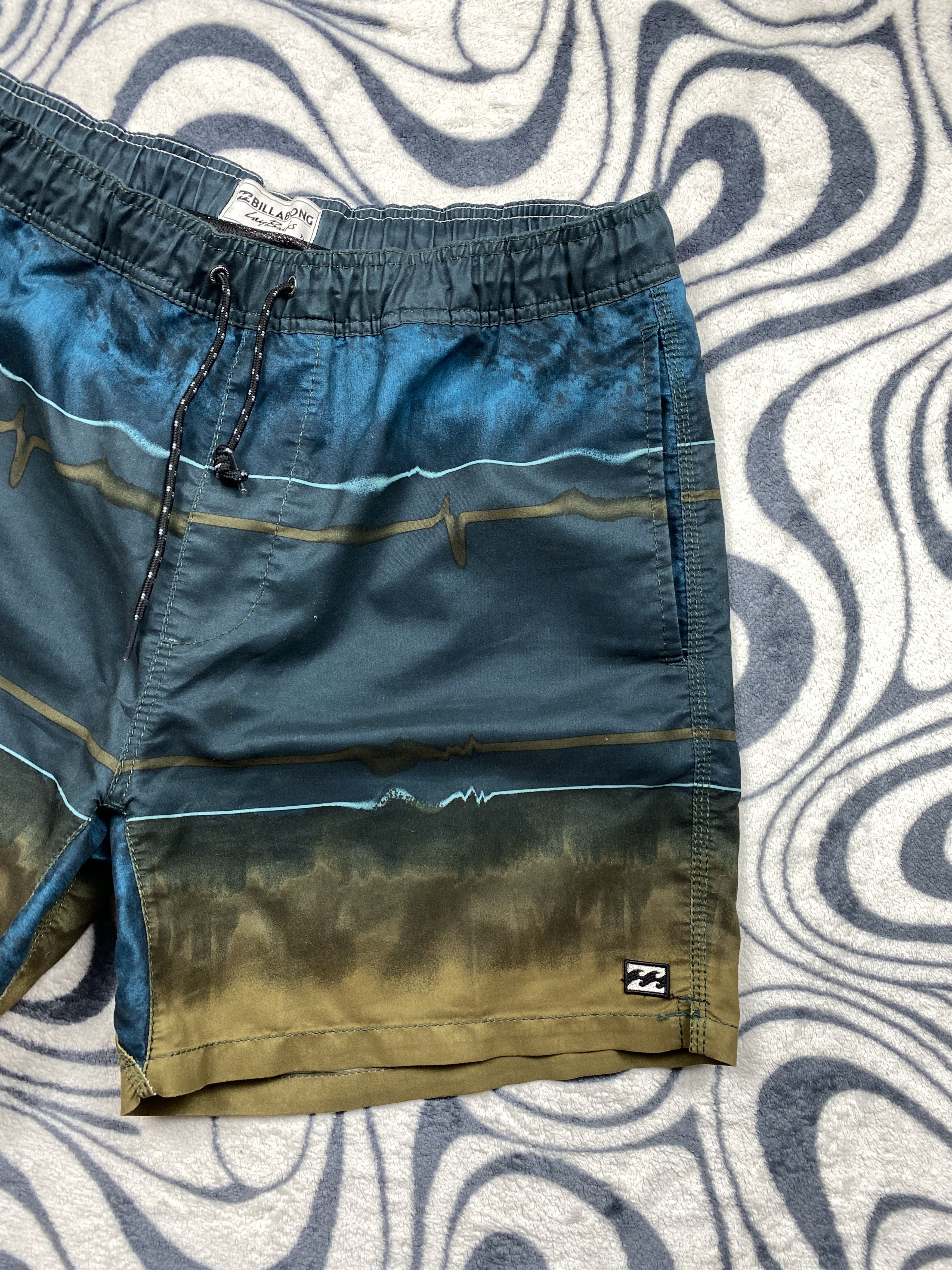 Billabong Billabong Vintage Mens Nylon Swimming Shorts Y2K Size US 36 / EU 52 - 2 Thumbnail