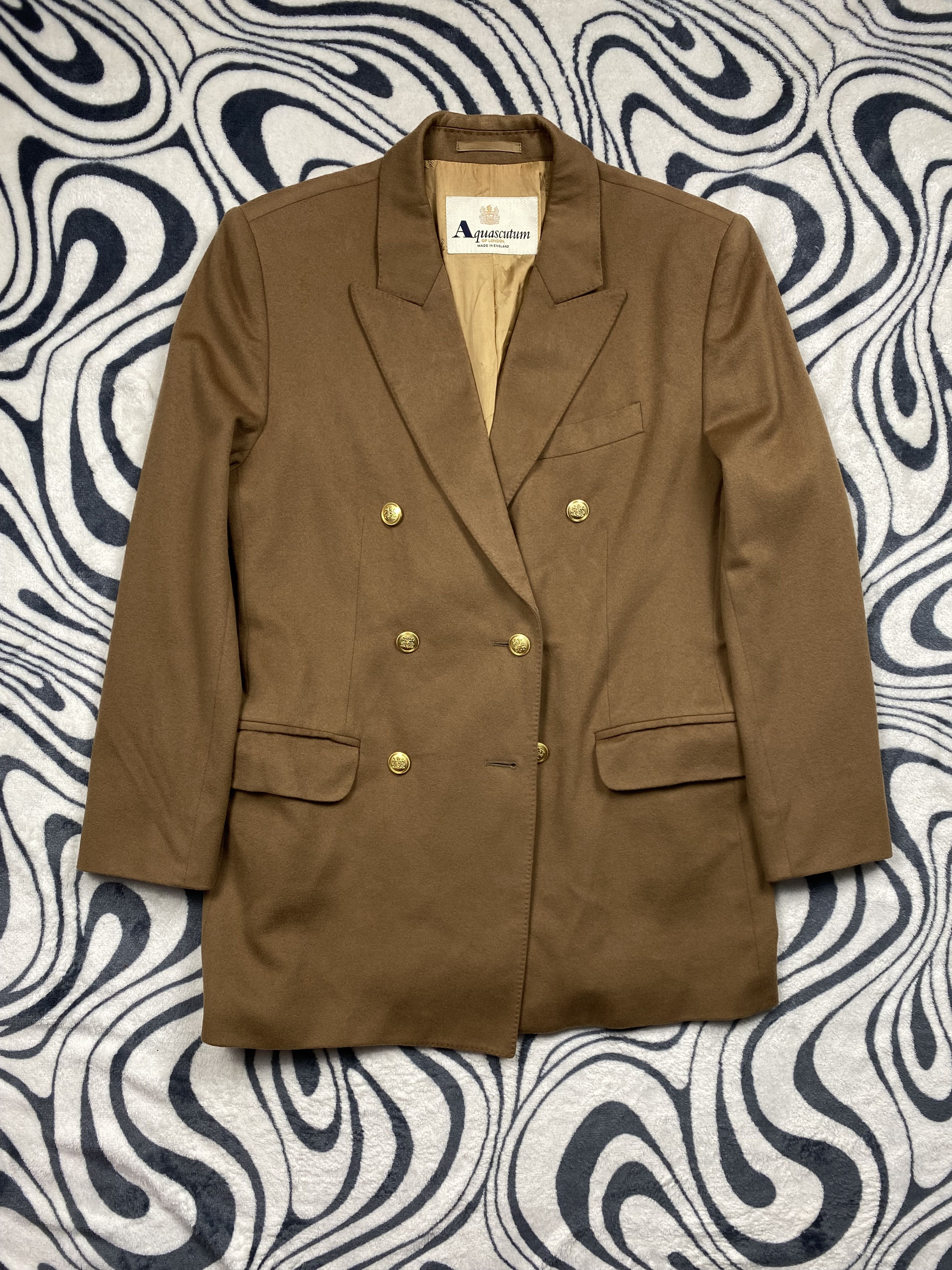 Aquascutum London Vintage WMNS Blazer Double Breasted Jacket