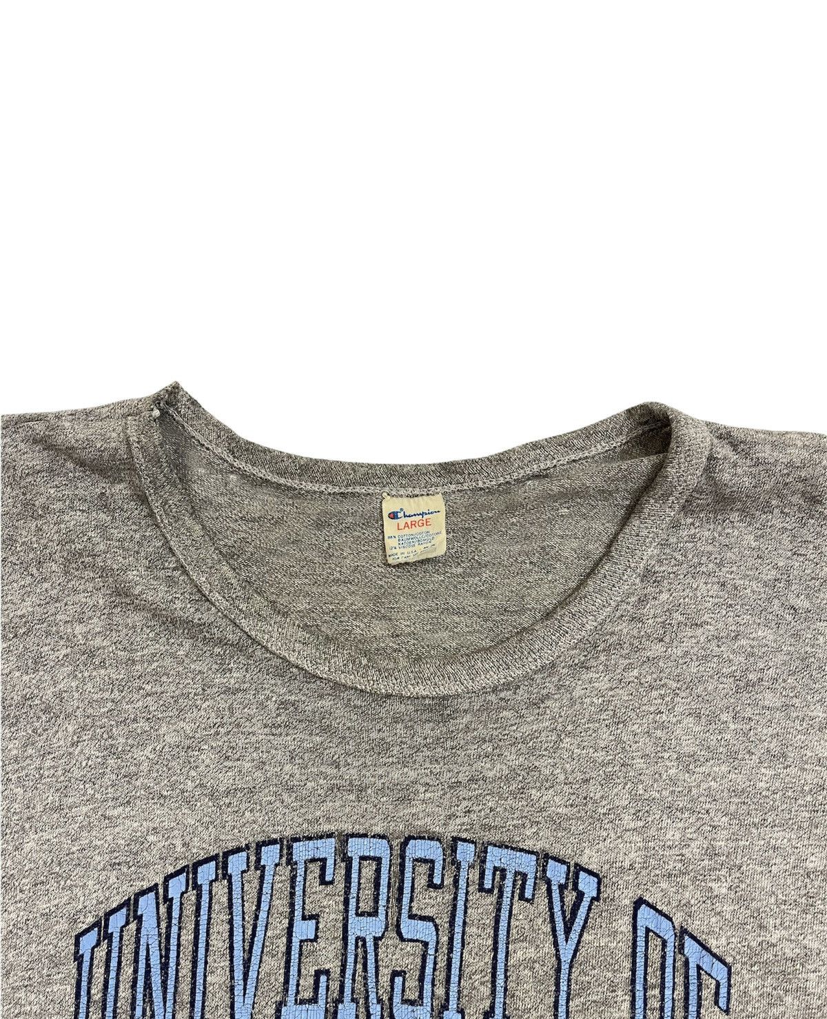 Champion × Vintage Vintage Champion Distressed tshirt rayon tshirt Size US L / EU 52-54 / 3 - 16 Thumbnail