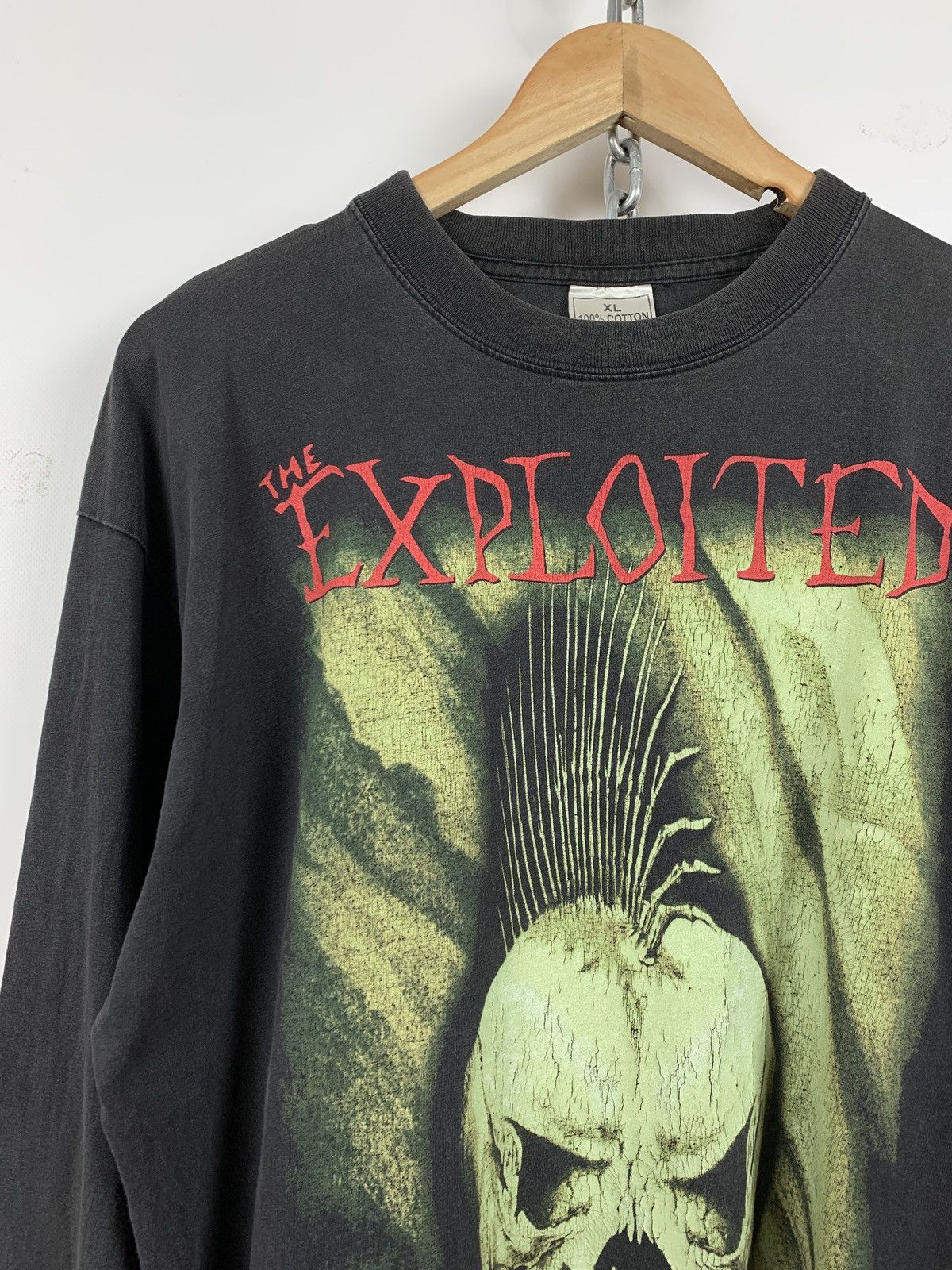 Band Tees 1999 Vintage The Exploited Beat The Bastards Long Sleeve Size US XL / EU 56 / 4 - 5 Thumbnail