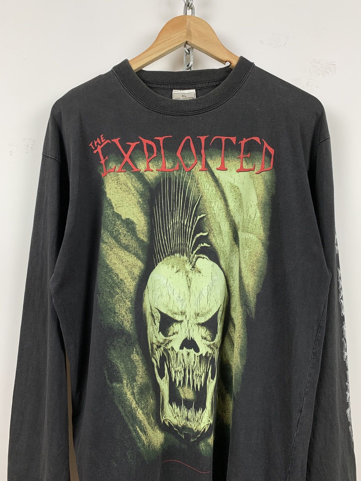 Band Tees 1999 Vintage The Exploited Beat The Bastards Long Sleeve Size US XL / EU 56 / 4 - 3 Thumbnail