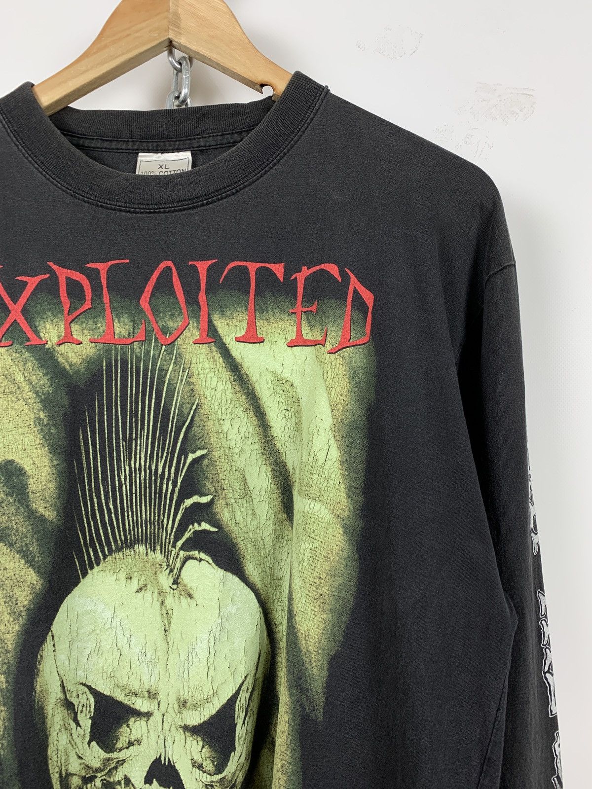 Band Tees 1999 Vintage The Exploited Beat The Bastards Long Sleeve Size US XL / EU 56 / 4 - 4 Thumbnail