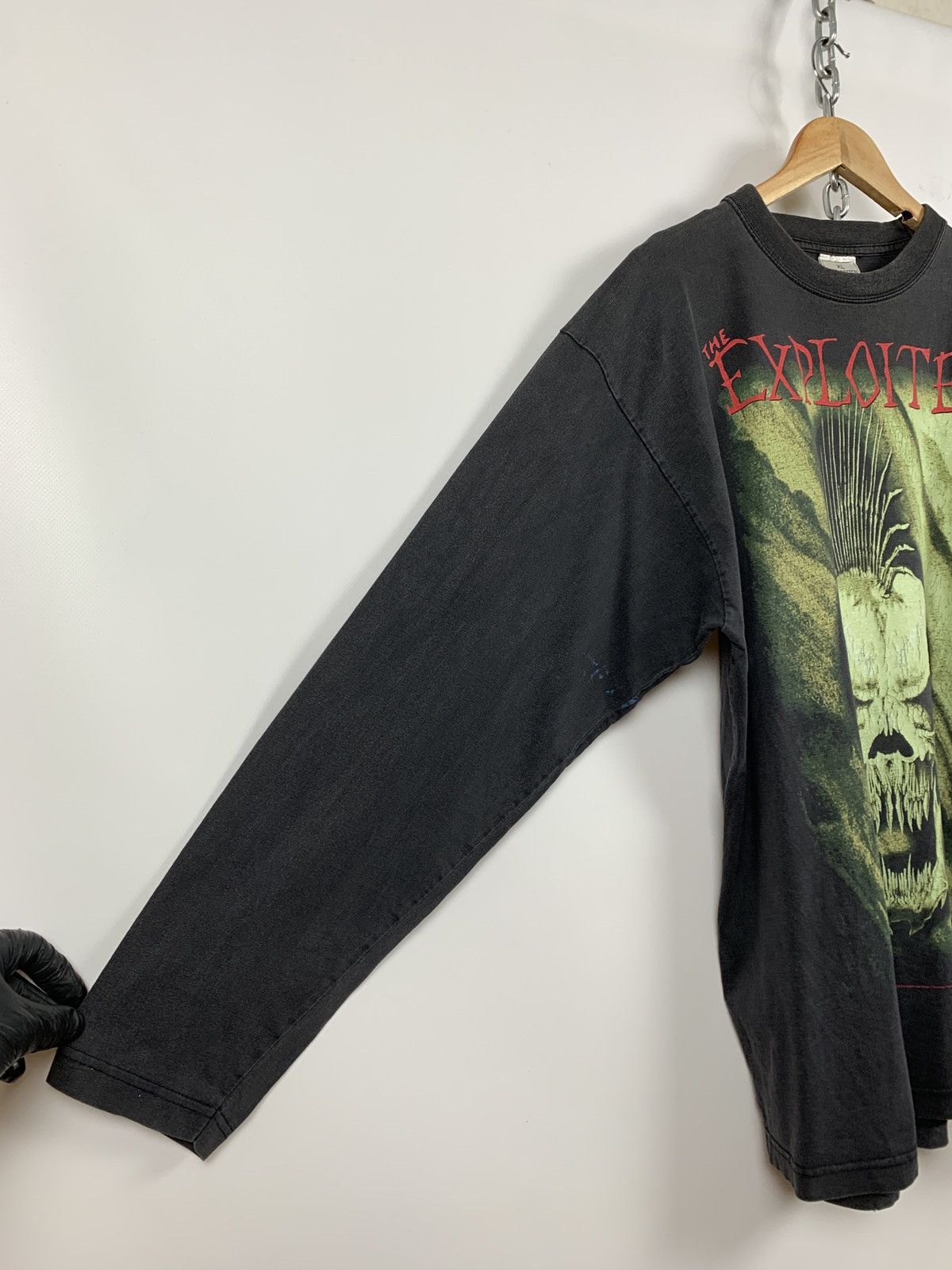 Band Tees 1999 Vintage The Exploited Beat The Bastards Long Sleeve Size US XL / EU 56 / 4 - 8 Thumbnail