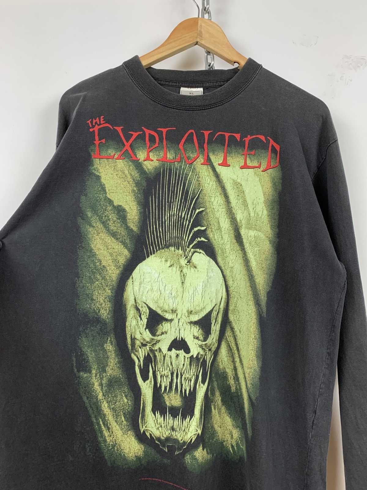 Band Tees 1999 Vintage The Exploited Beat The Bastards Long Sleeve Size US XL / EU 56 / 4 - 7 Thumbnail
