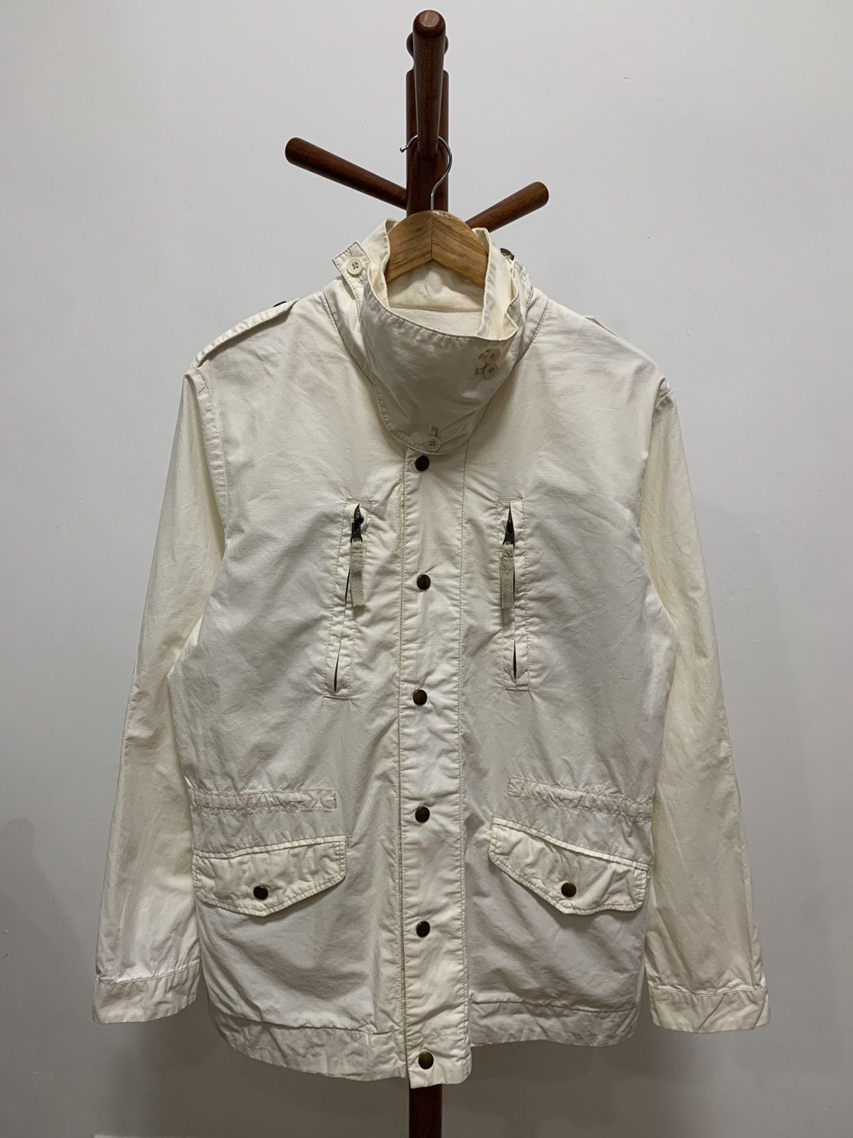 291295 HOMME LABO Ripstop Parka Buttons Up Jacket