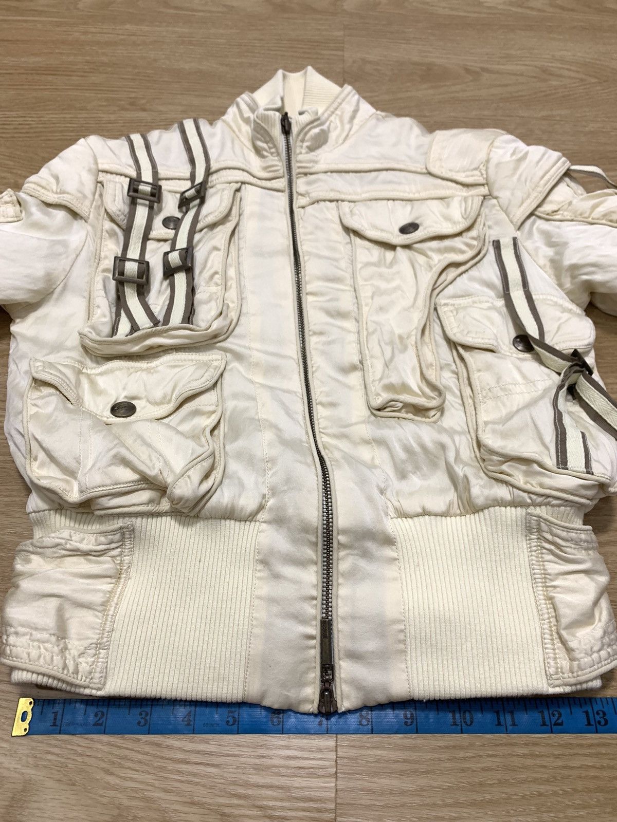Just Cavalli JUST CAVALLI BOMBER MULTIPOCKET JACKET DISTRESSED Size US XS / EU 42 / 0 - 22 Thumbnail