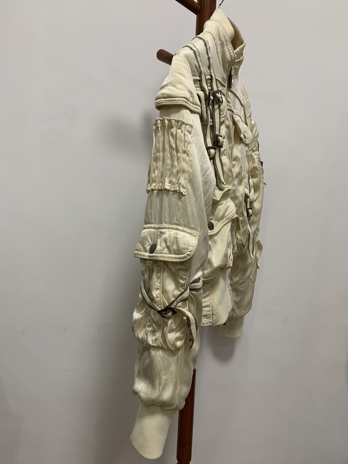 Just Cavalli JUST CAVALLI BOMBER MULTIPOCKET JACKET DISTRESSED Size US XS / EU 42 / 0 - 3 Thumbnail