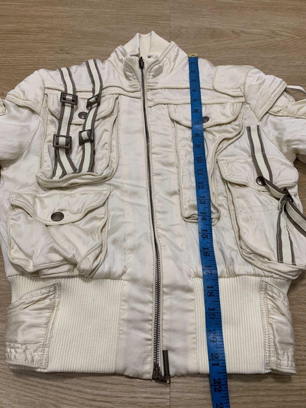 Just Cavalli JUST CAVALLI BOMBER MULTIPOCKET JACKET DISTRESSED Size US XS / EU 42 / 0 - 21 Thumbnail