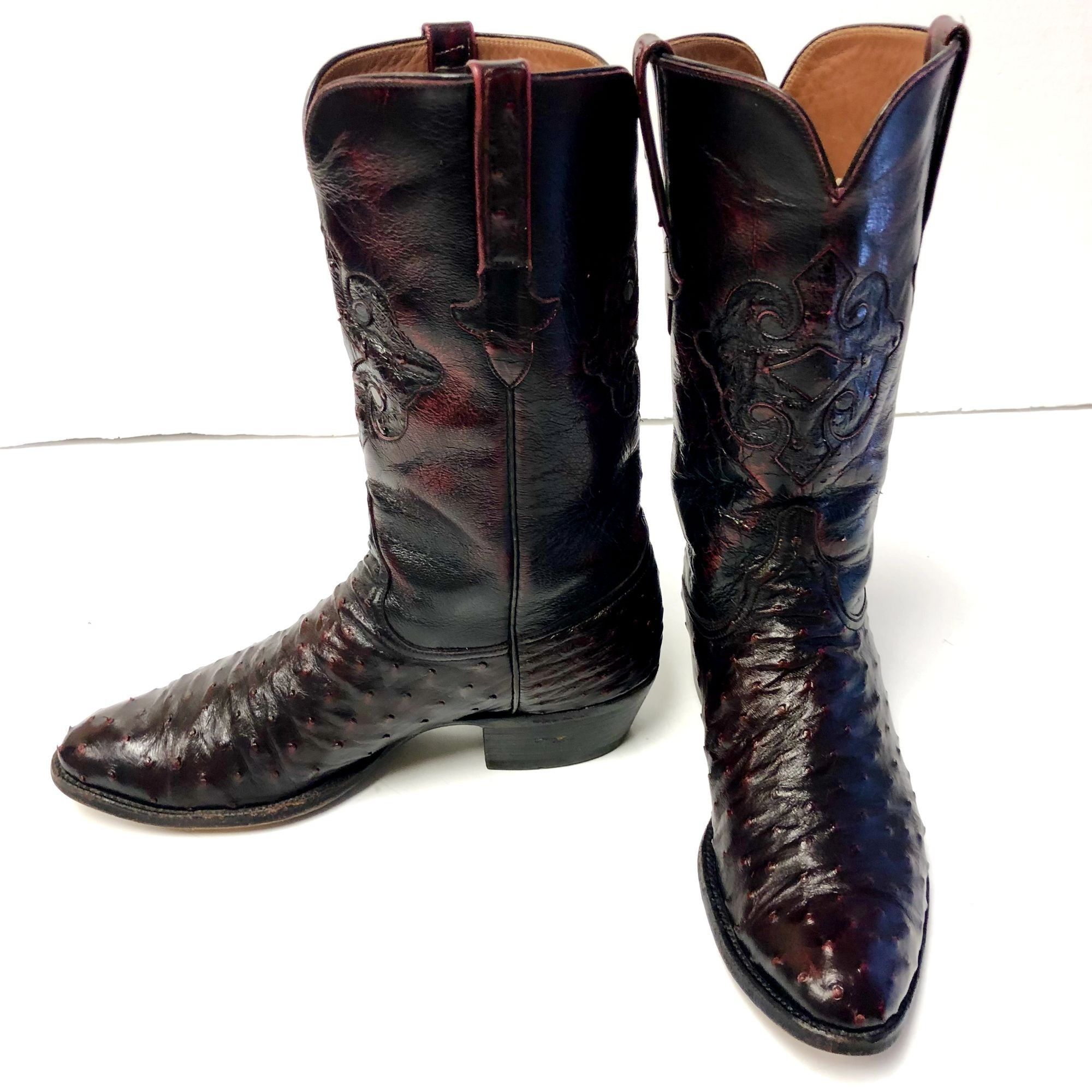 Lucchese 1883 Boots Lucchese 1883 Smooth Ostrich Cowboy Boots In A