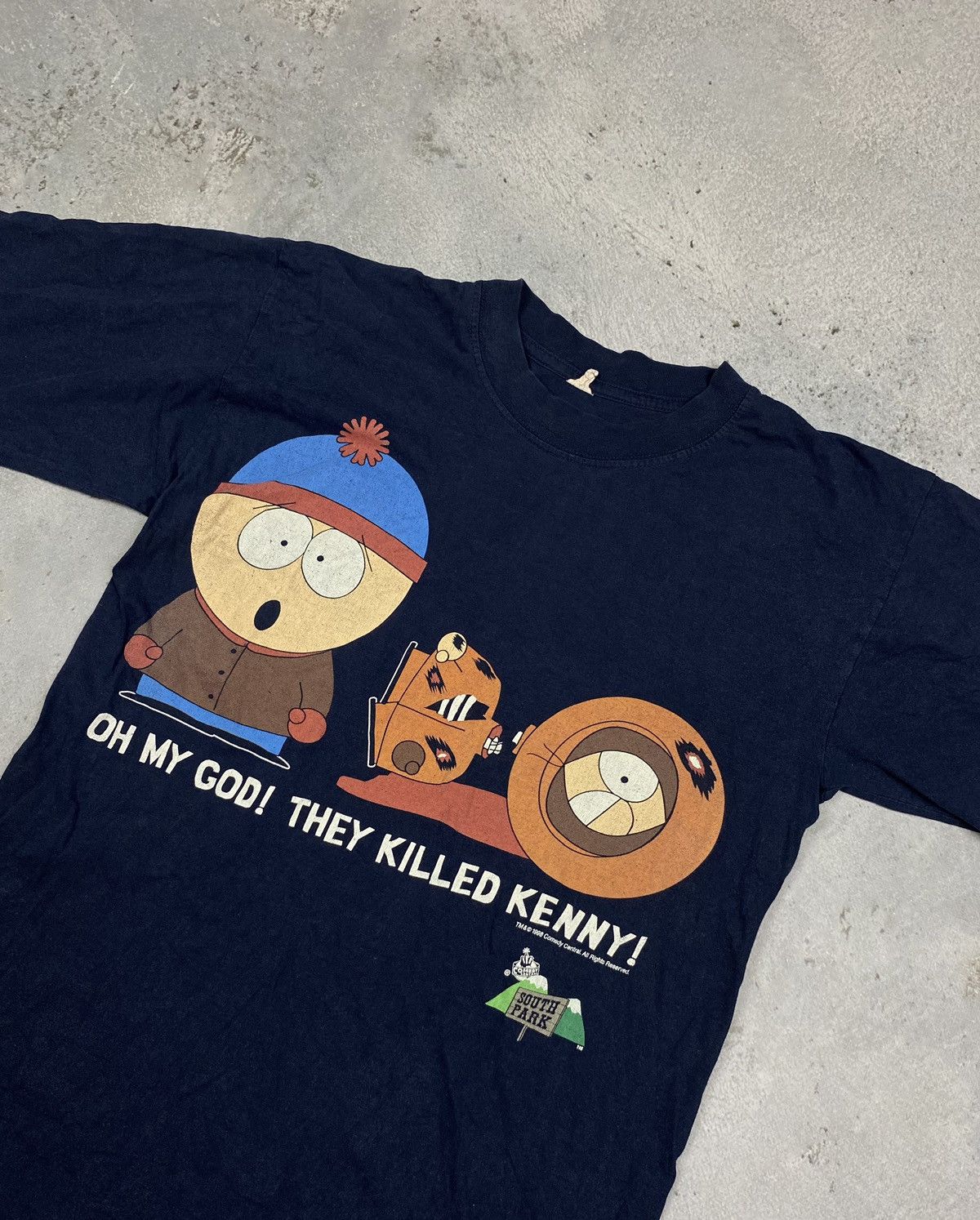 Cartoon Network × Vintage South Park 1998 Oh my God . They killed Kenny ! Size US M / EU 48-50 / 2 - 2 Thumbnail