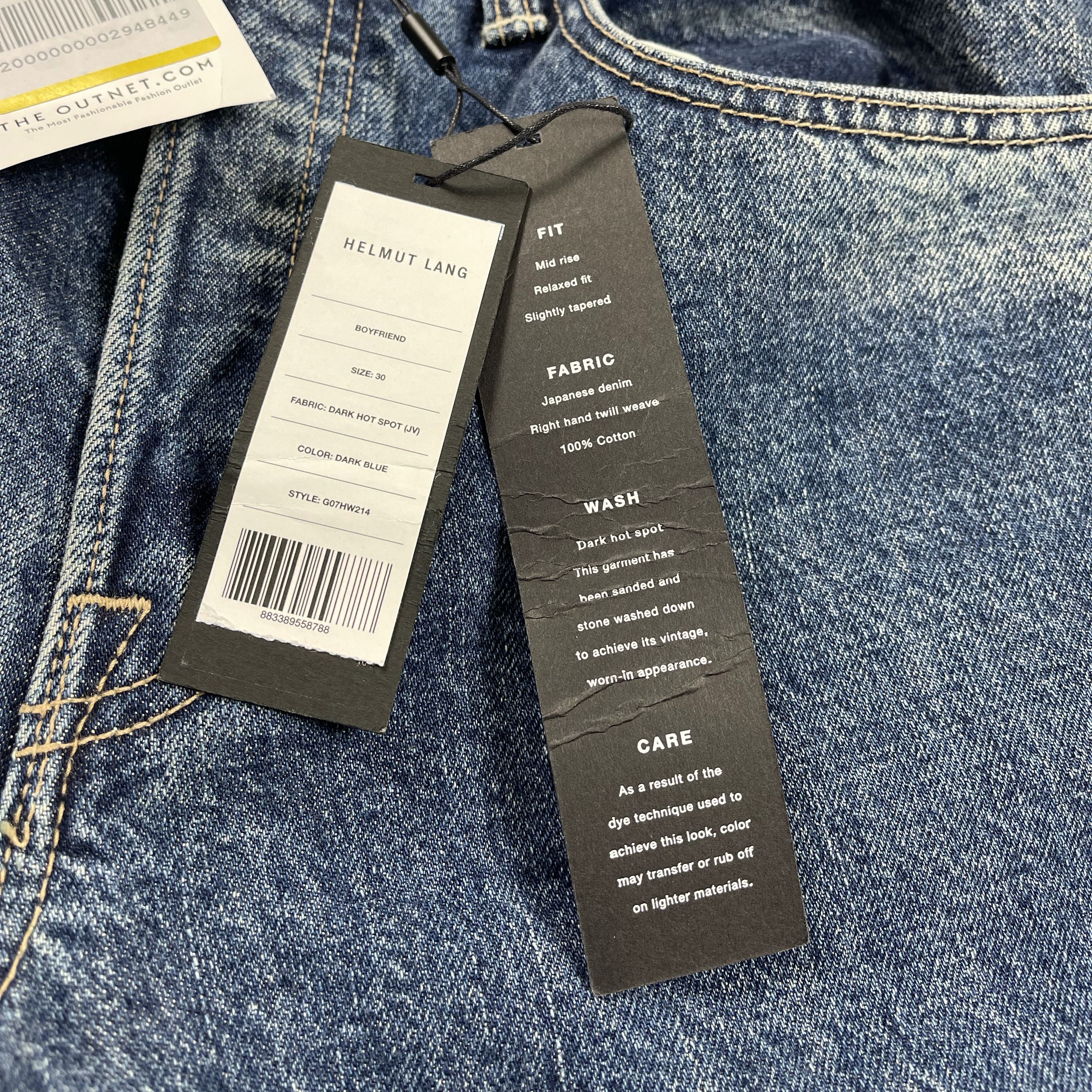 Helmut Lang BNWT Boyfriend Jeans Size 30" / US 8 / IT 44 - 3 Thumbnail