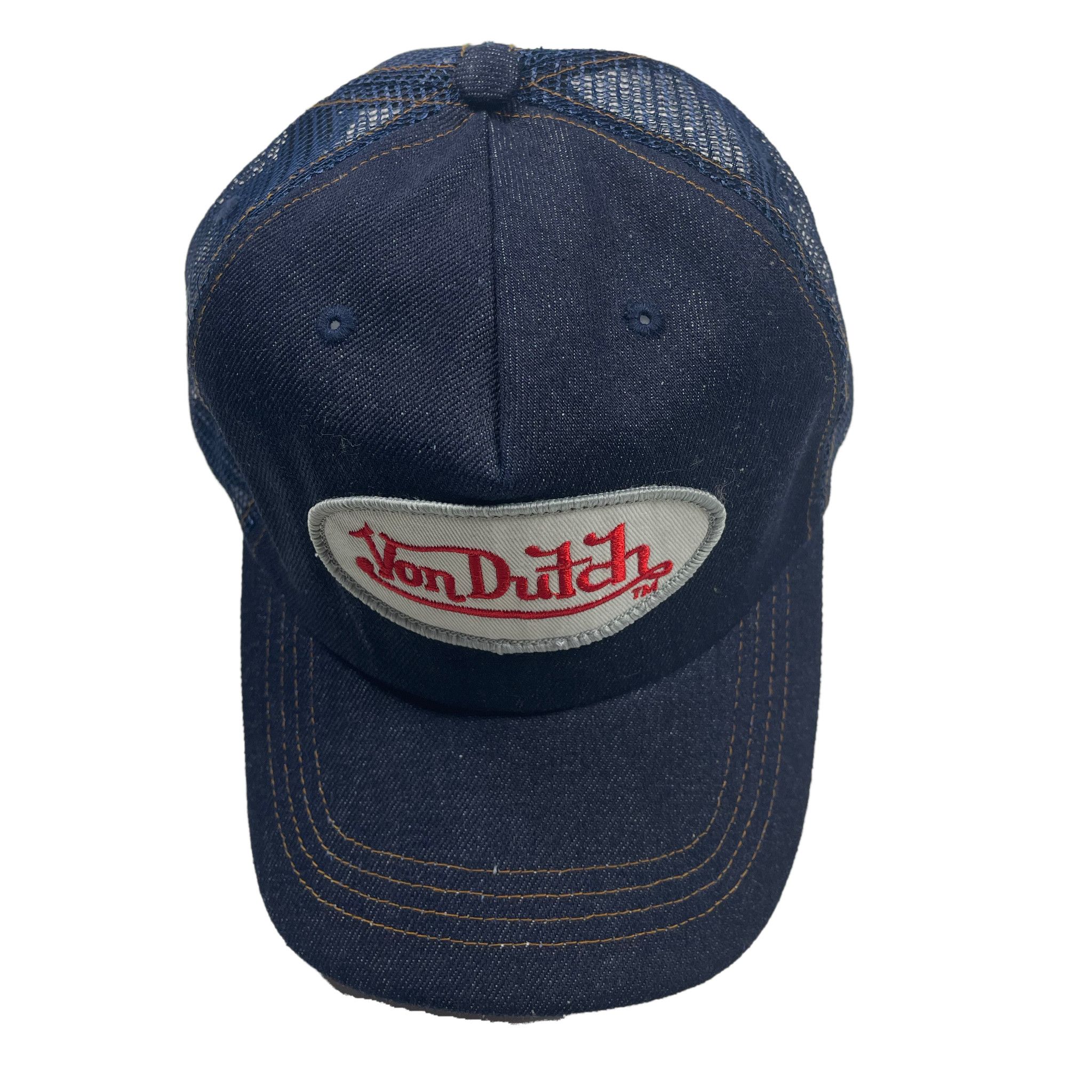 Von Dutch Like New Denim Trucker Hat Size ONE SIZE - 1 Thumbnail
