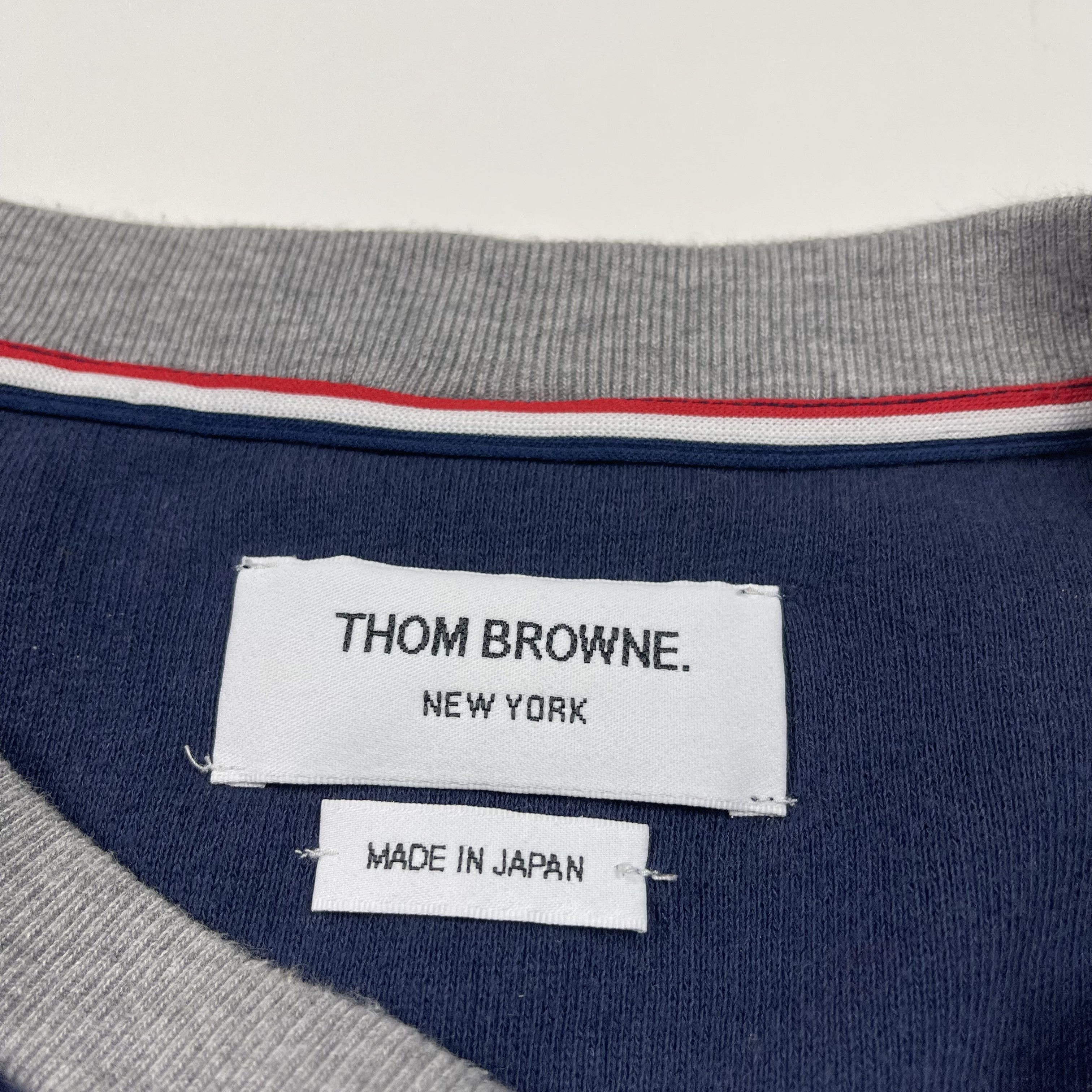 Thom Browne Two Tone Loopback Crewneck Sweatshirt Size US L / EU 52-54 / 3 - 3 Thumbnail