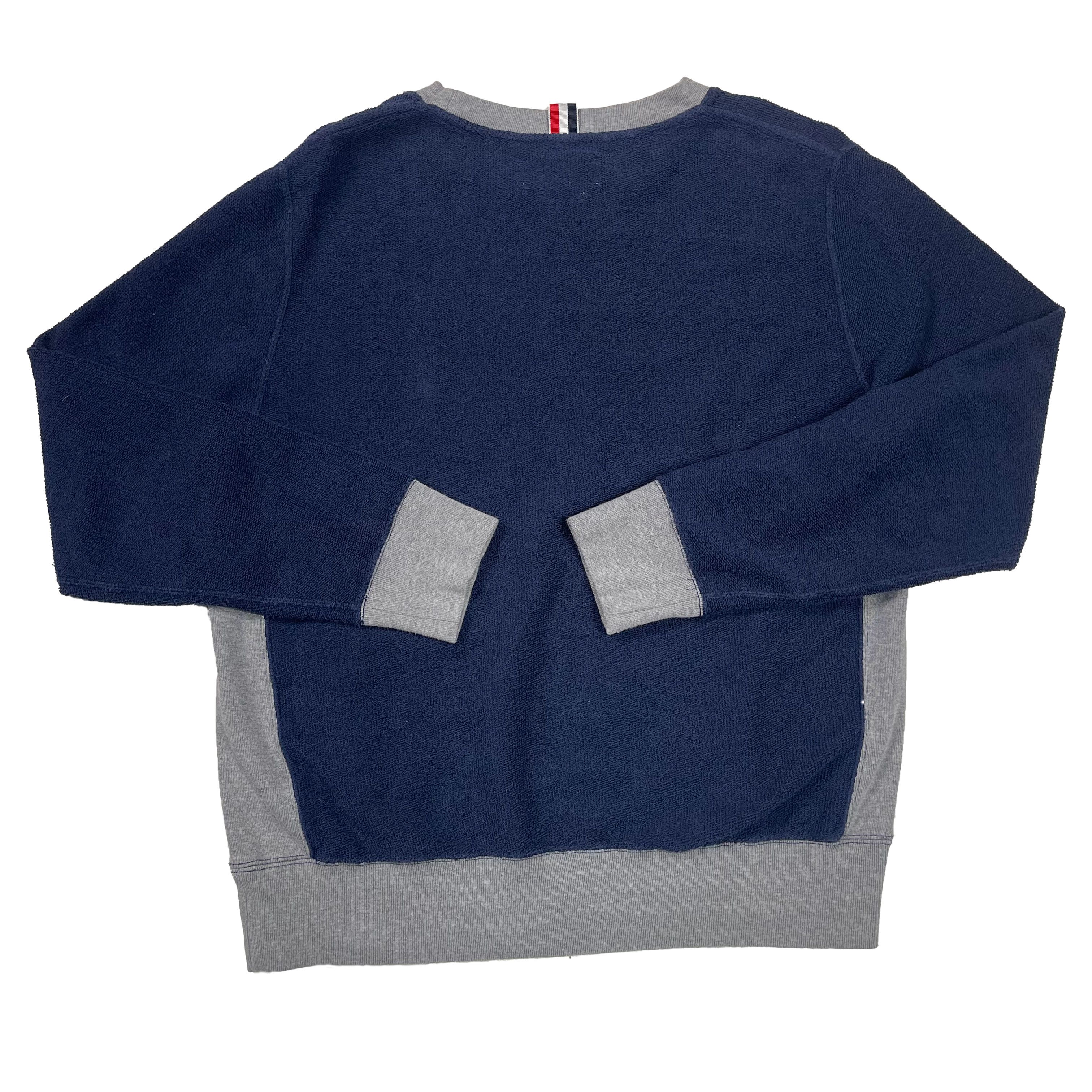 Thom Browne Two Tone Loopback Crewneck Sweatshirt Size US L / EU 52-54 / 3 - 2 Thumbnail