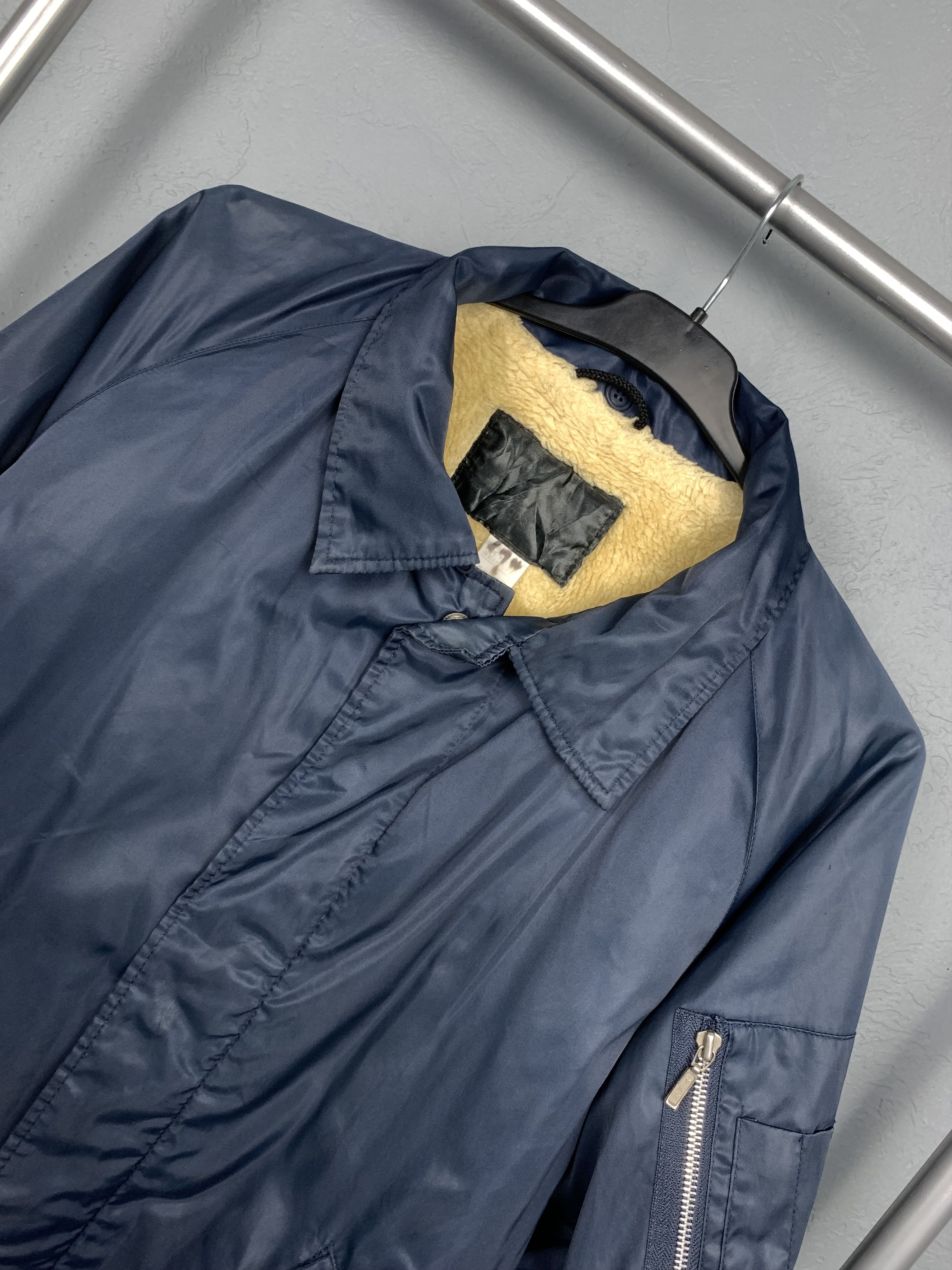 Japanese Brand Winter Coat 90s Vintage Mens Nylon Bomber Jacket Size US L / EU 52-54 / 3 - 2 Thumbnail
