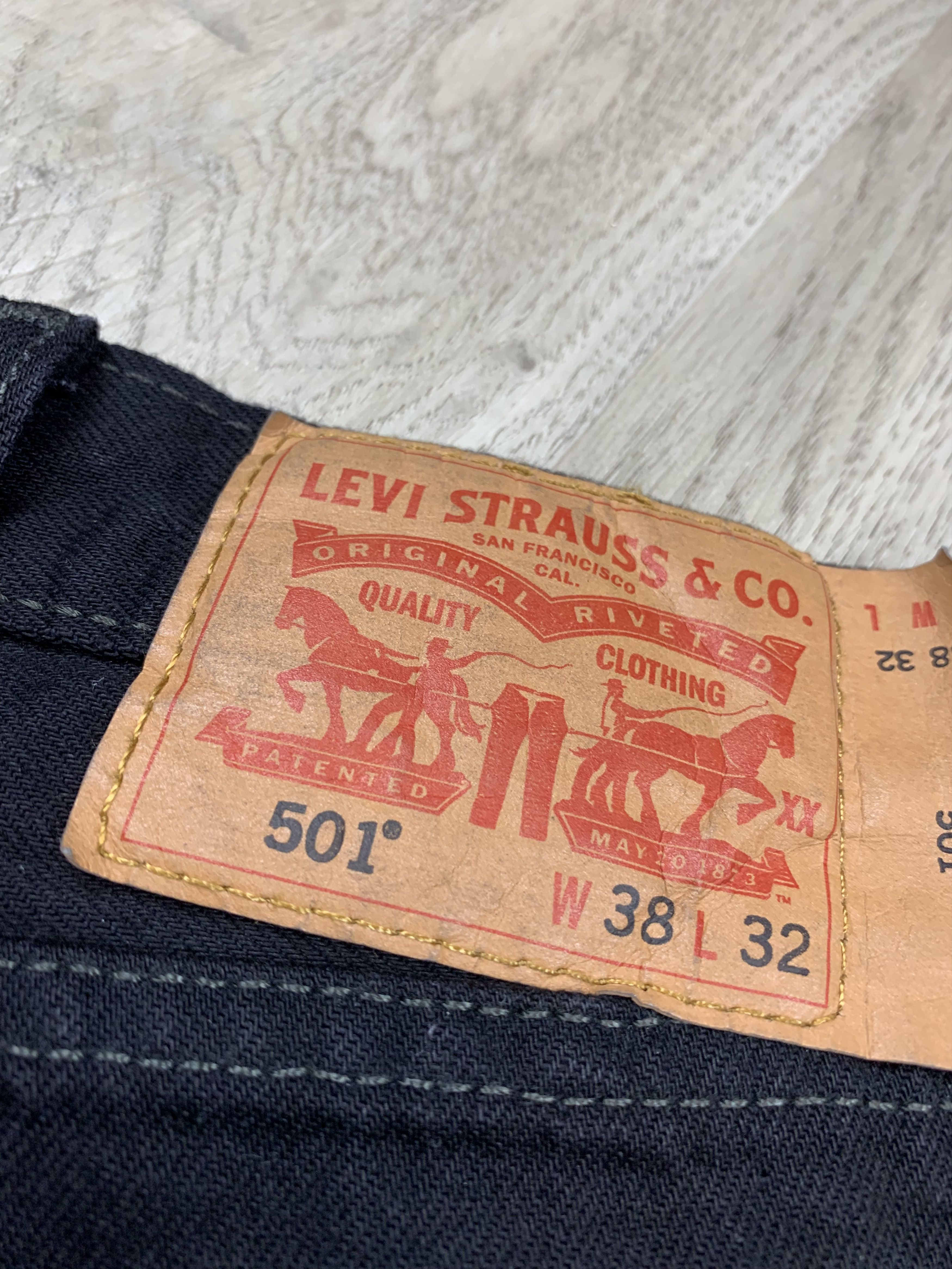 Levi's Levis 501 Vintage Mens Denim Pants Jeans Size US 38 / EU 54 - 3 Thumbnail