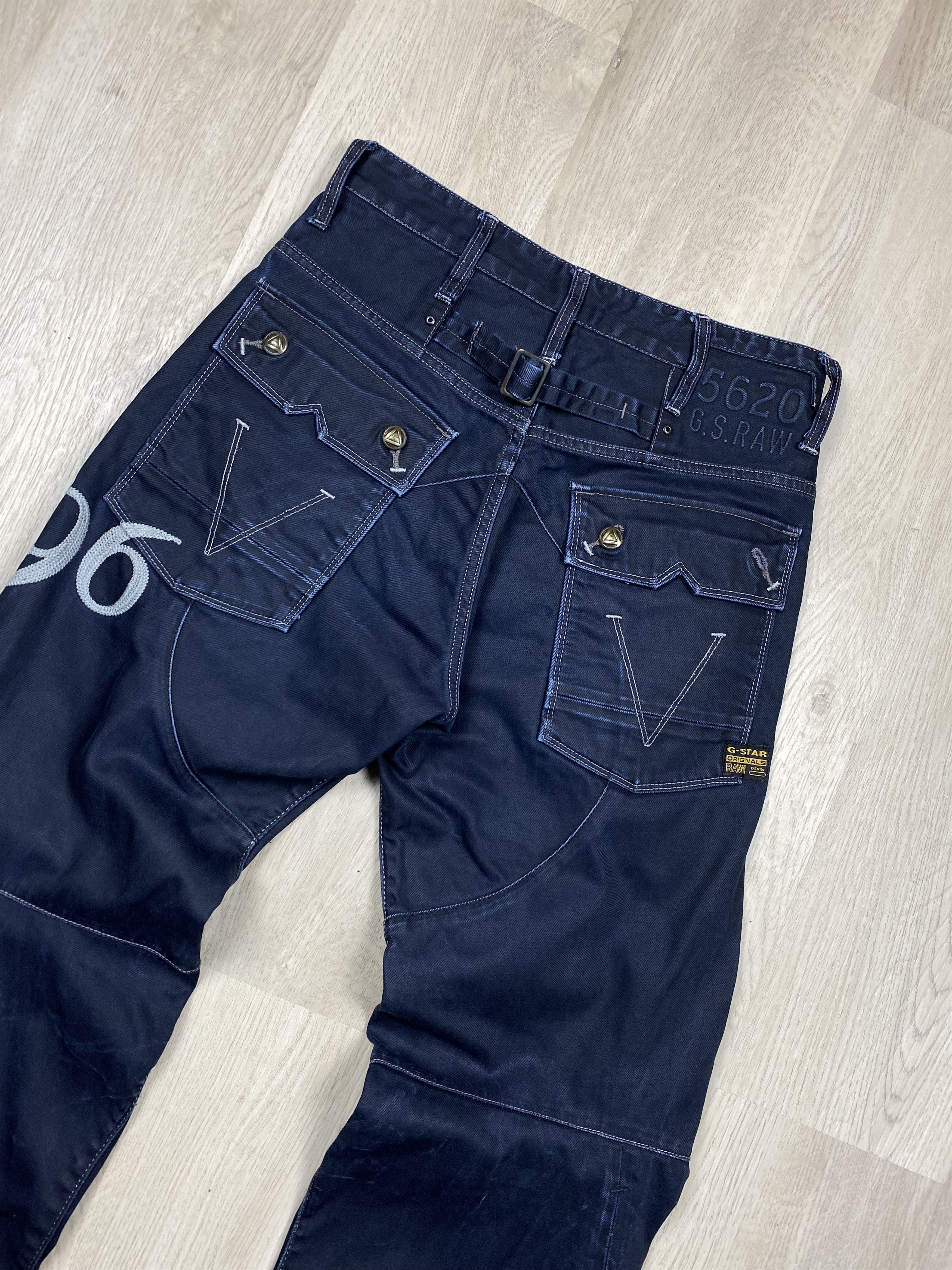 G-Star G Star Raw Vintage Denim Double Knee Pants Jeans Size US 30 / EU 46 - 2 Thumbnail