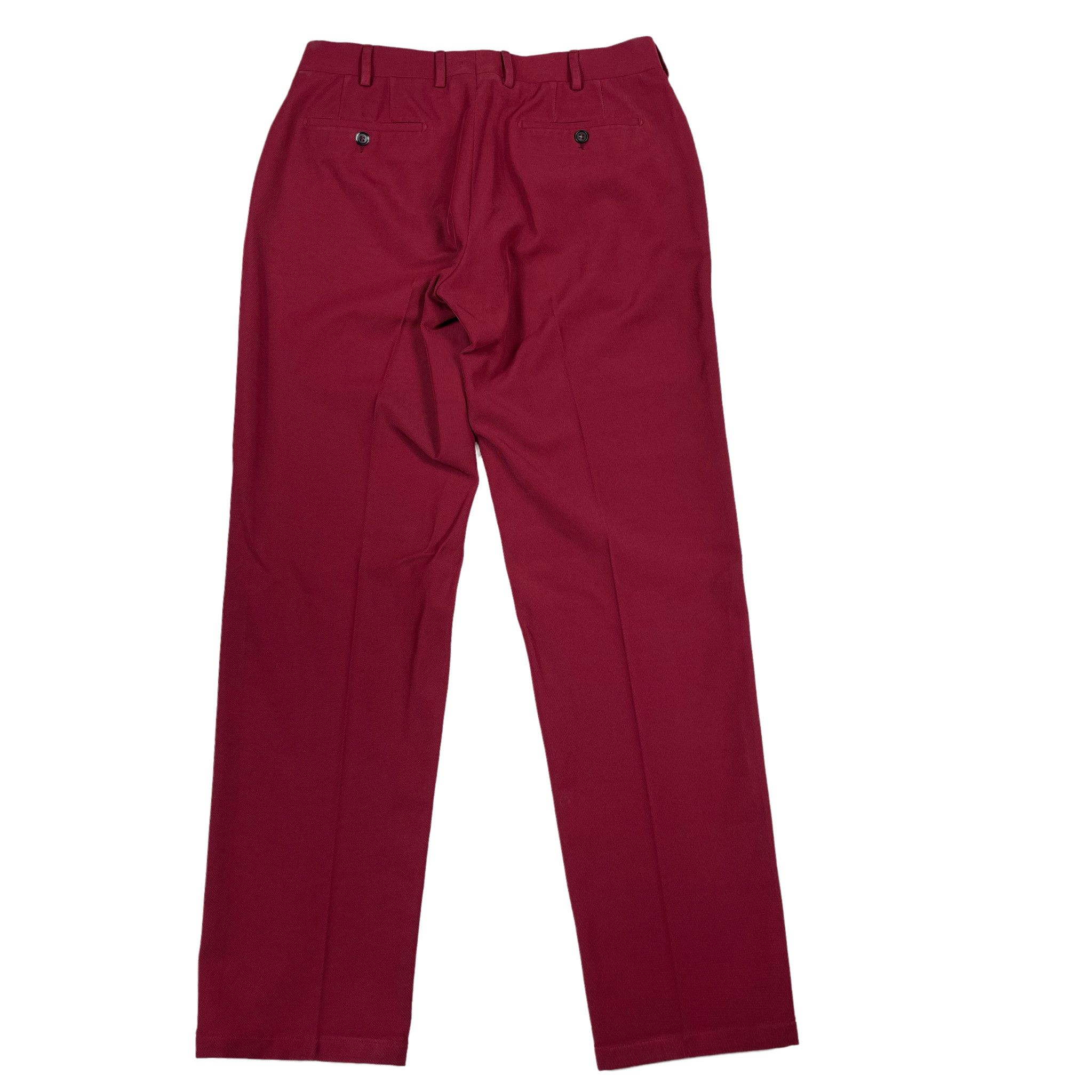 Prada Cranberry Red Slacks Dress Pants Size US 30 / EU 46 - 3 Thumbnail
