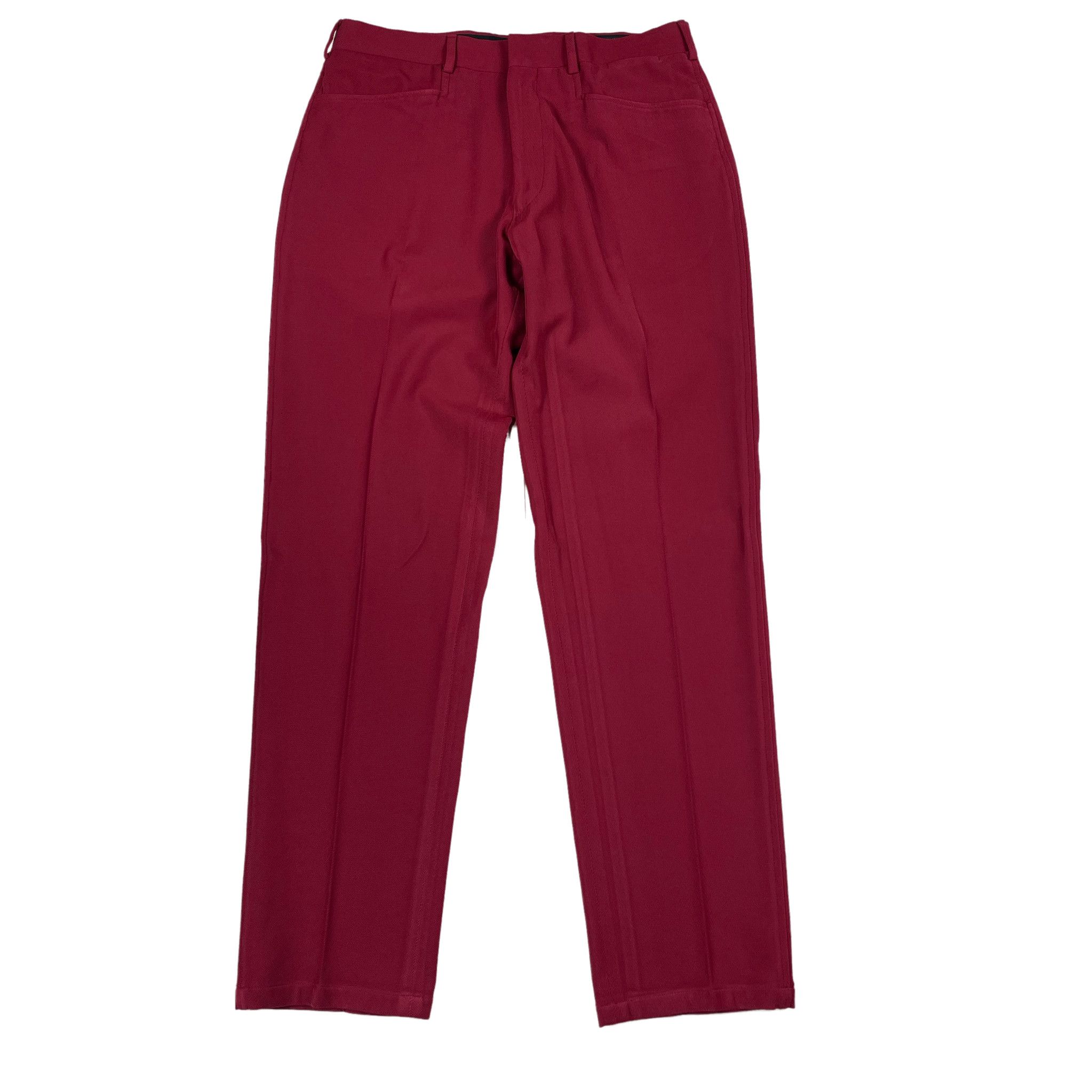 Prada Cranberry Red Slacks Dress Pants Size US 30 / EU 46 - 2 Thumbnail