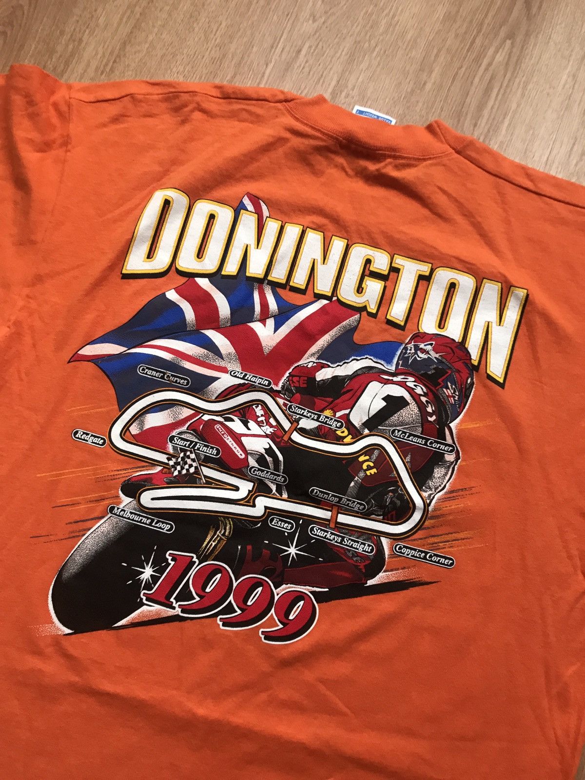 NASCAR Vintage 1999 Donington t shirt Size US L / EU 52-54 / 3 - 5 Thumbnail