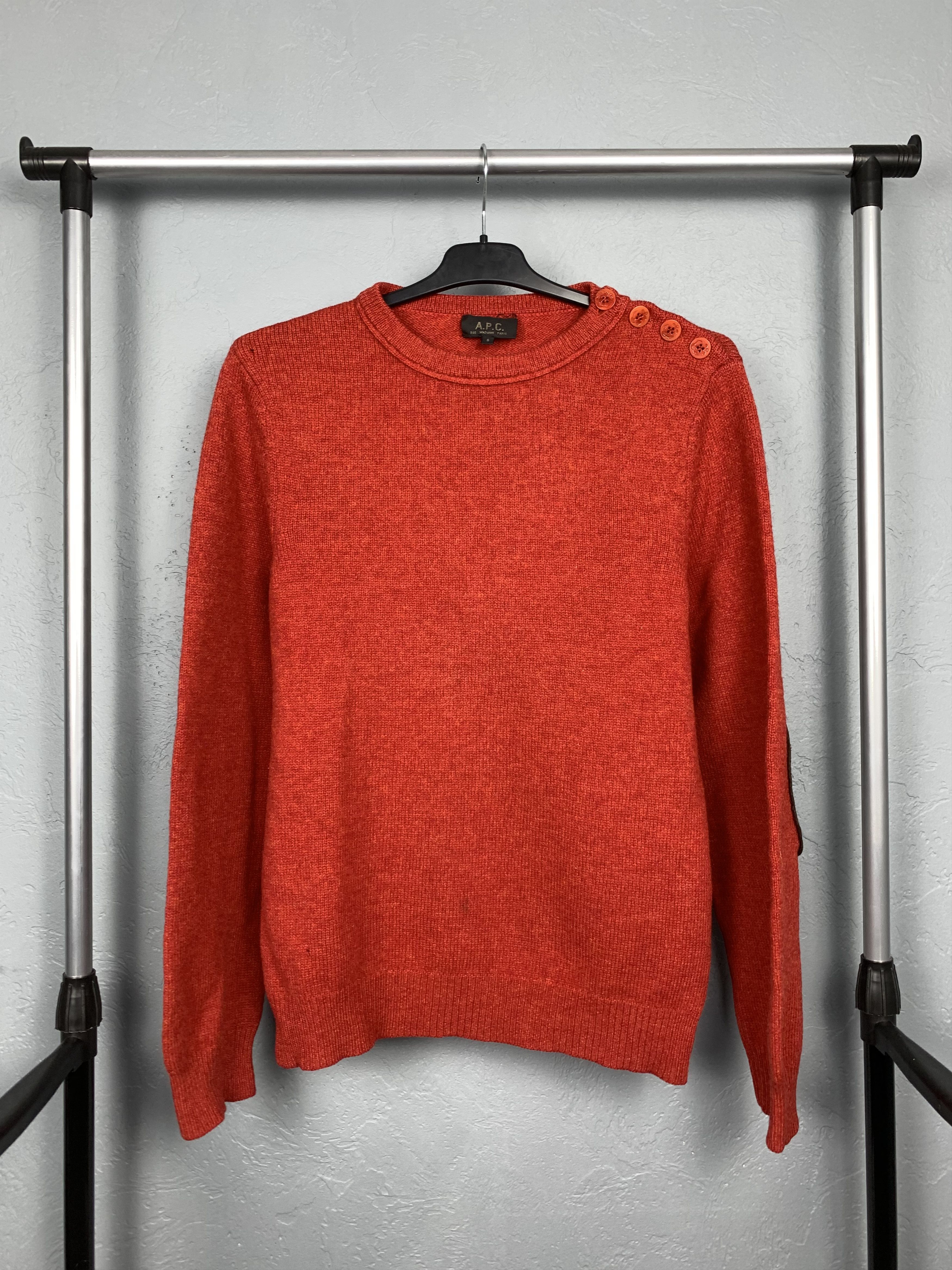 A.P.C. A.P.C. Rue Madame Paris Vintage Crew Neck Wool Knit Sweater Size US S / EU 44-46 / 1 - 1 Thumbnail