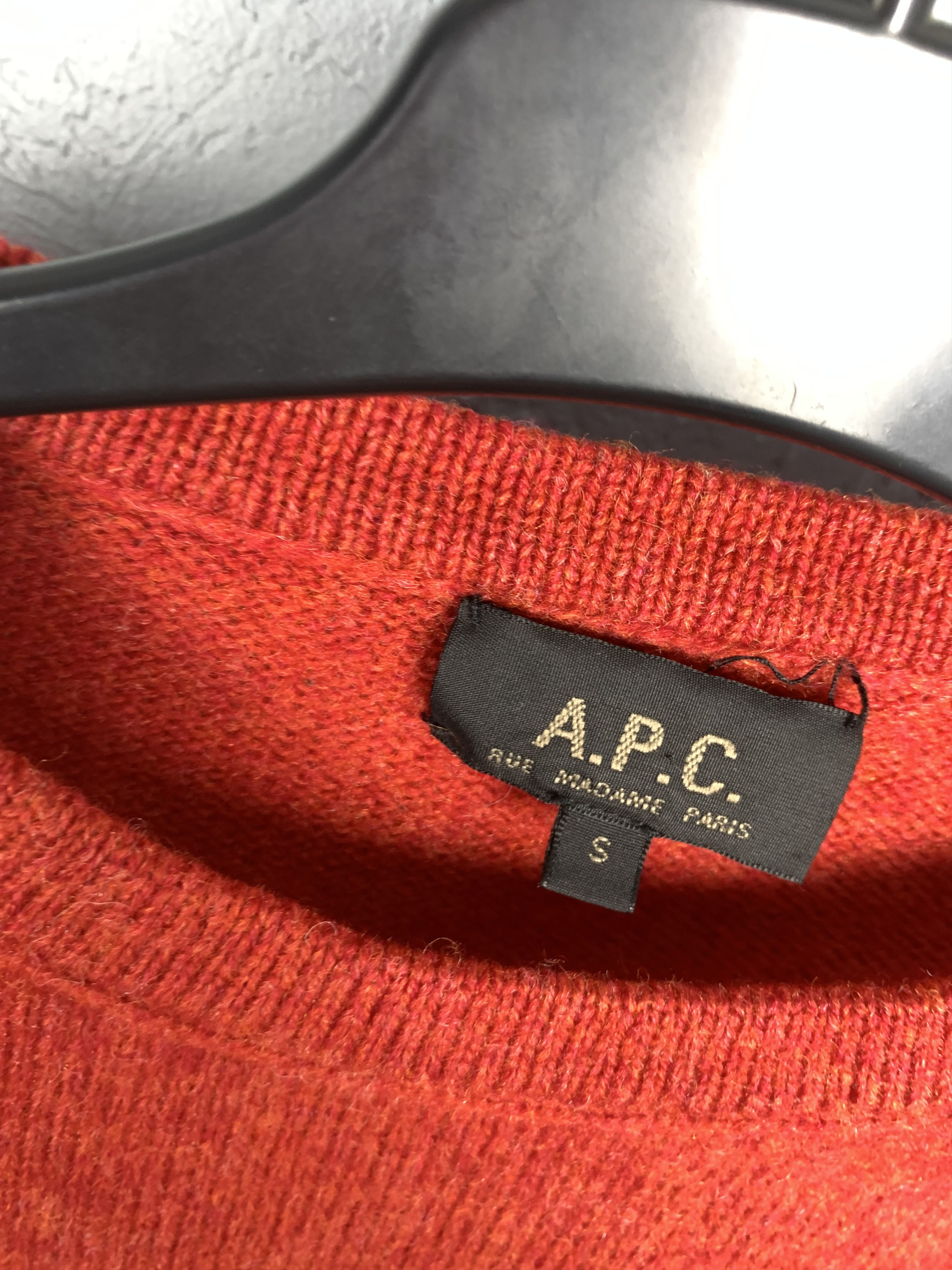 A.P.C. A.P.C. Rue Madame Paris Vintage Crew Neck Wool Knit Sweater Size US S / EU 44-46 / 1 - 5 Thumbnail