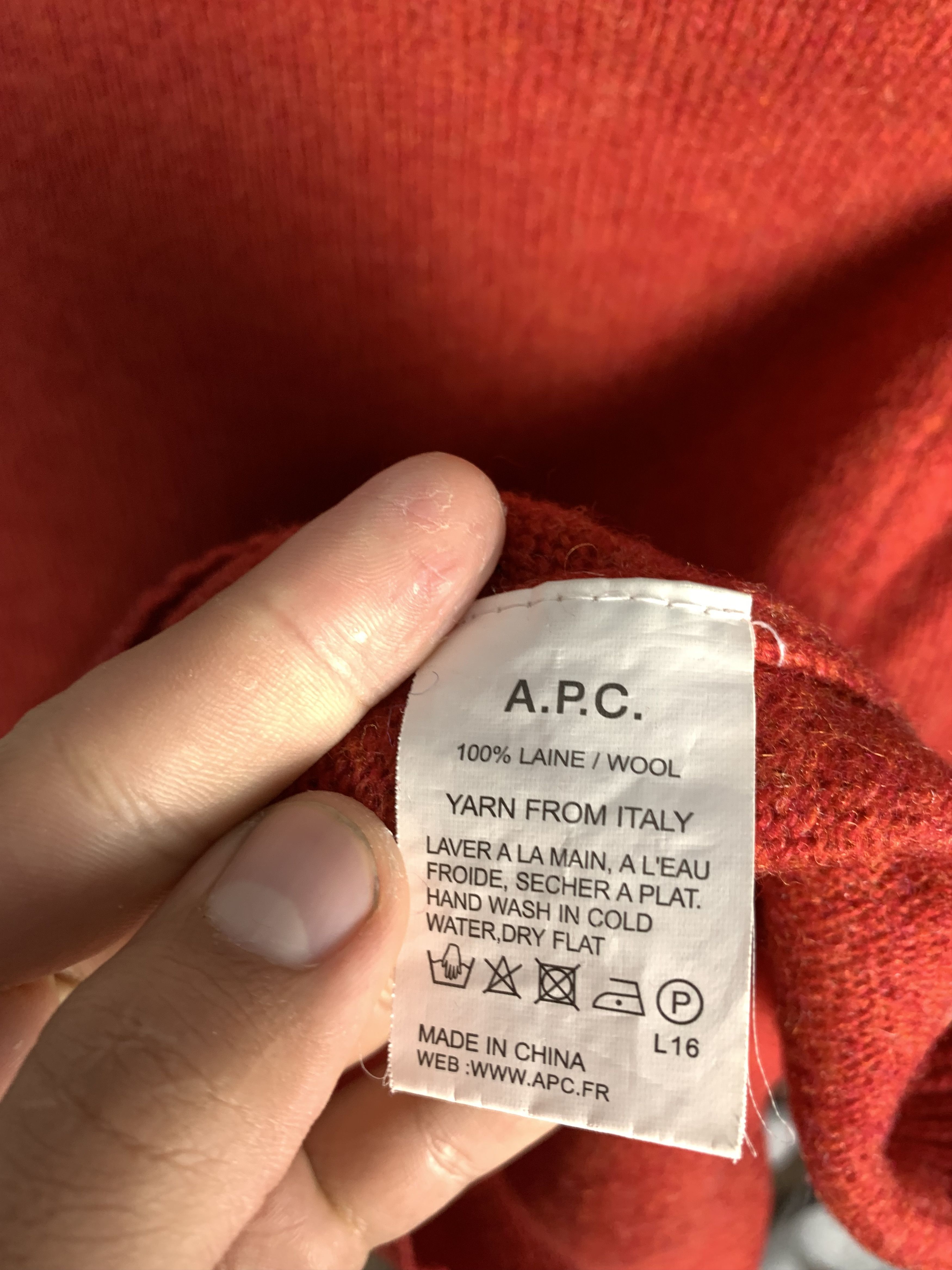 A.P.C. A.P.C. Rue Madame Paris Vintage Crew Neck Wool Knit Sweater Size US S / EU 44-46 / 1 - 6 Thumbnail