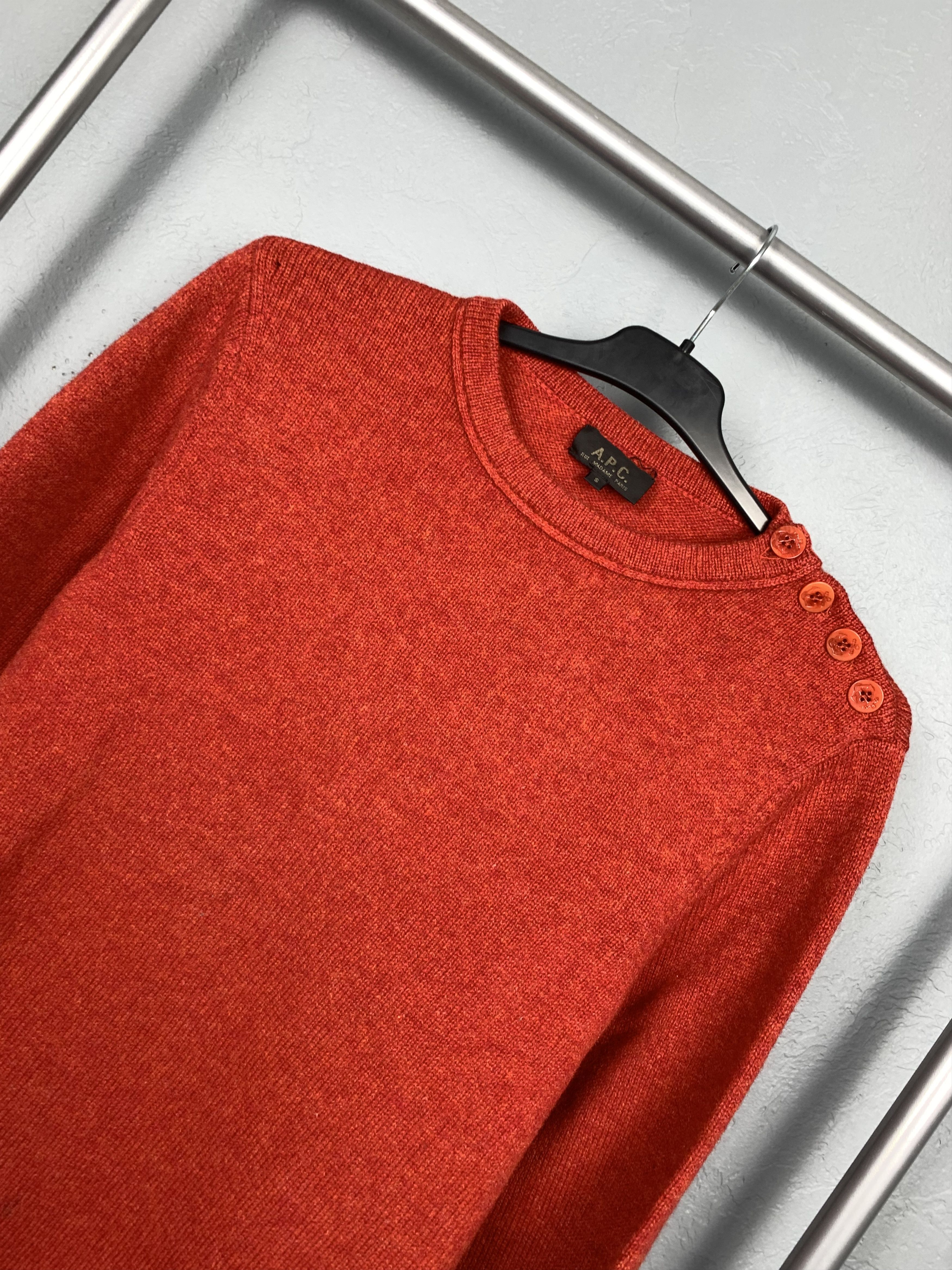 A.P.C. A.P.C. Rue Madame Paris Vintage Crew Neck Wool Knit Sweater Size US S / EU 44-46 / 1 - 2 Thumbnail