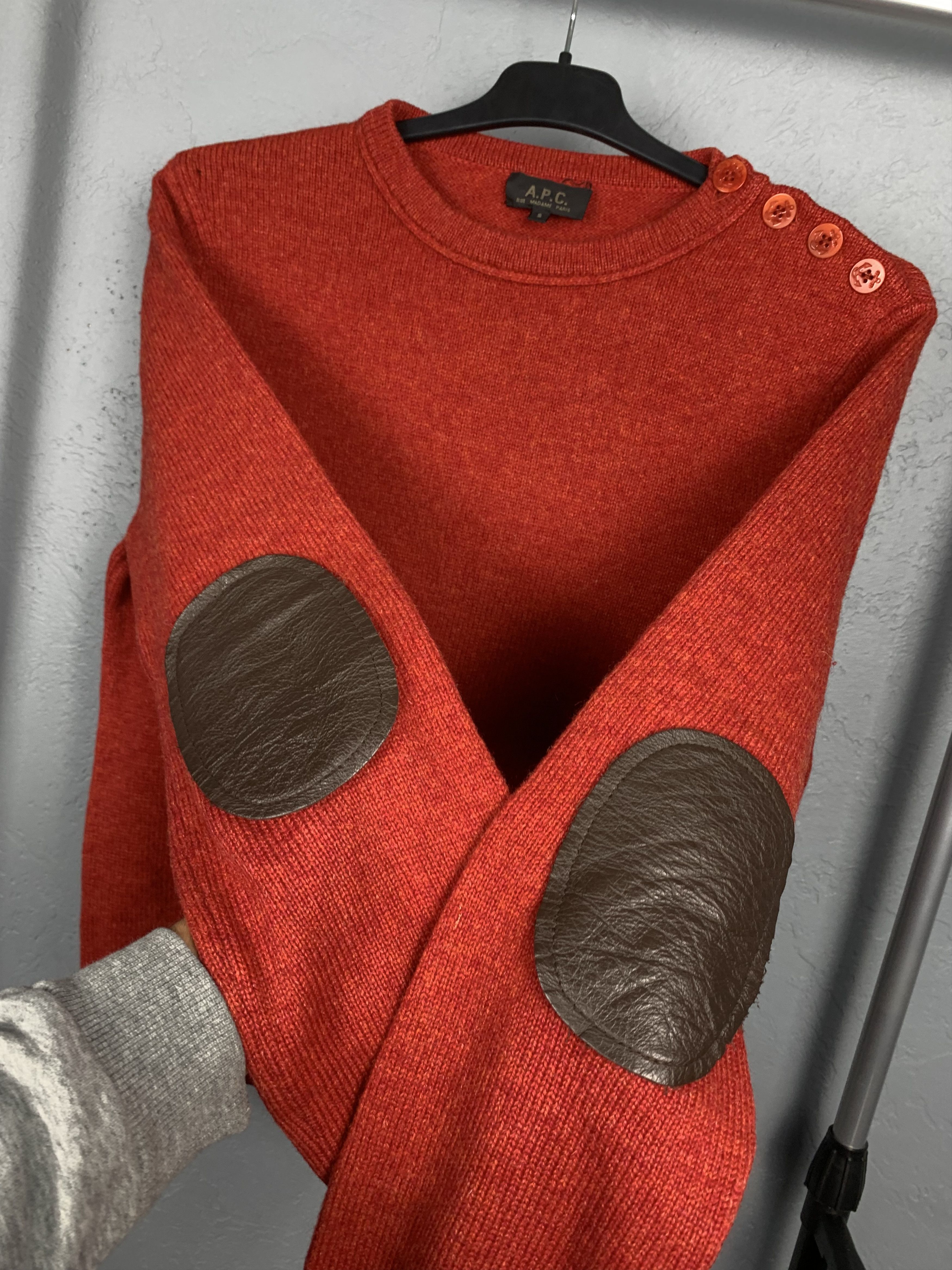 A.P.C. A.P.C. Rue Madame Paris Vintage Crew Neck Wool Knit Sweater Size US S / EU 44-46 / 1 - 4 Thumbnail