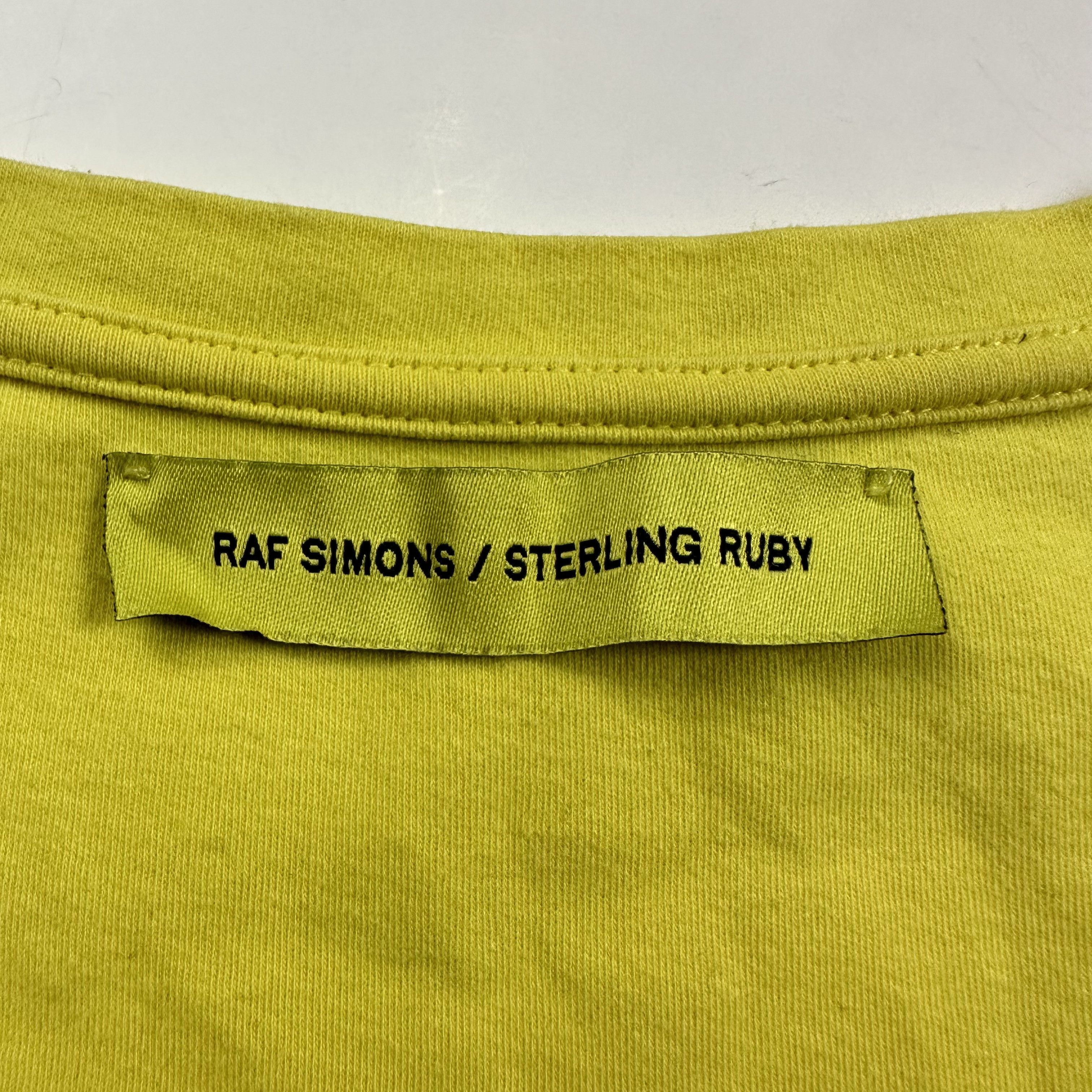 Raf Simons × Sterling Ruby FW14 Yellow Fathers Tee Size US L / EU 52-54 / 3 - 7 Thumbnail