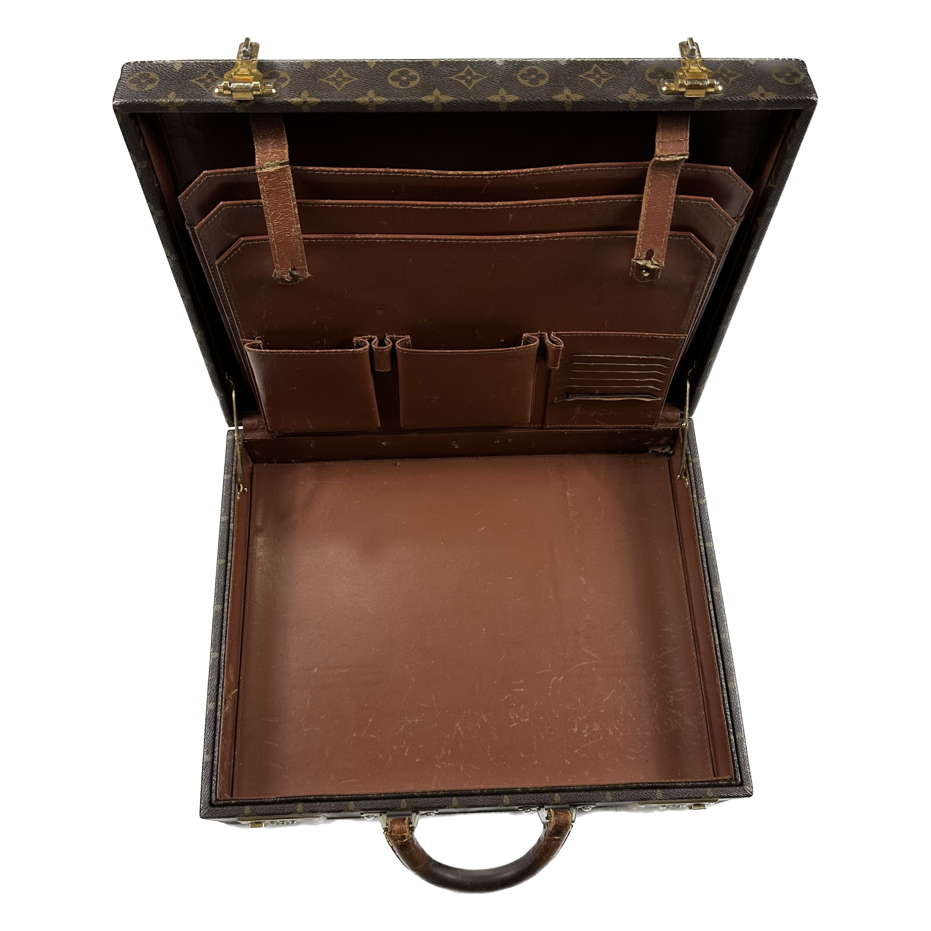 Louis Vuitton 1990 Vintage Monogram Hard Briefcase Trunk Size ONE SIZE - 5 Thumbnail