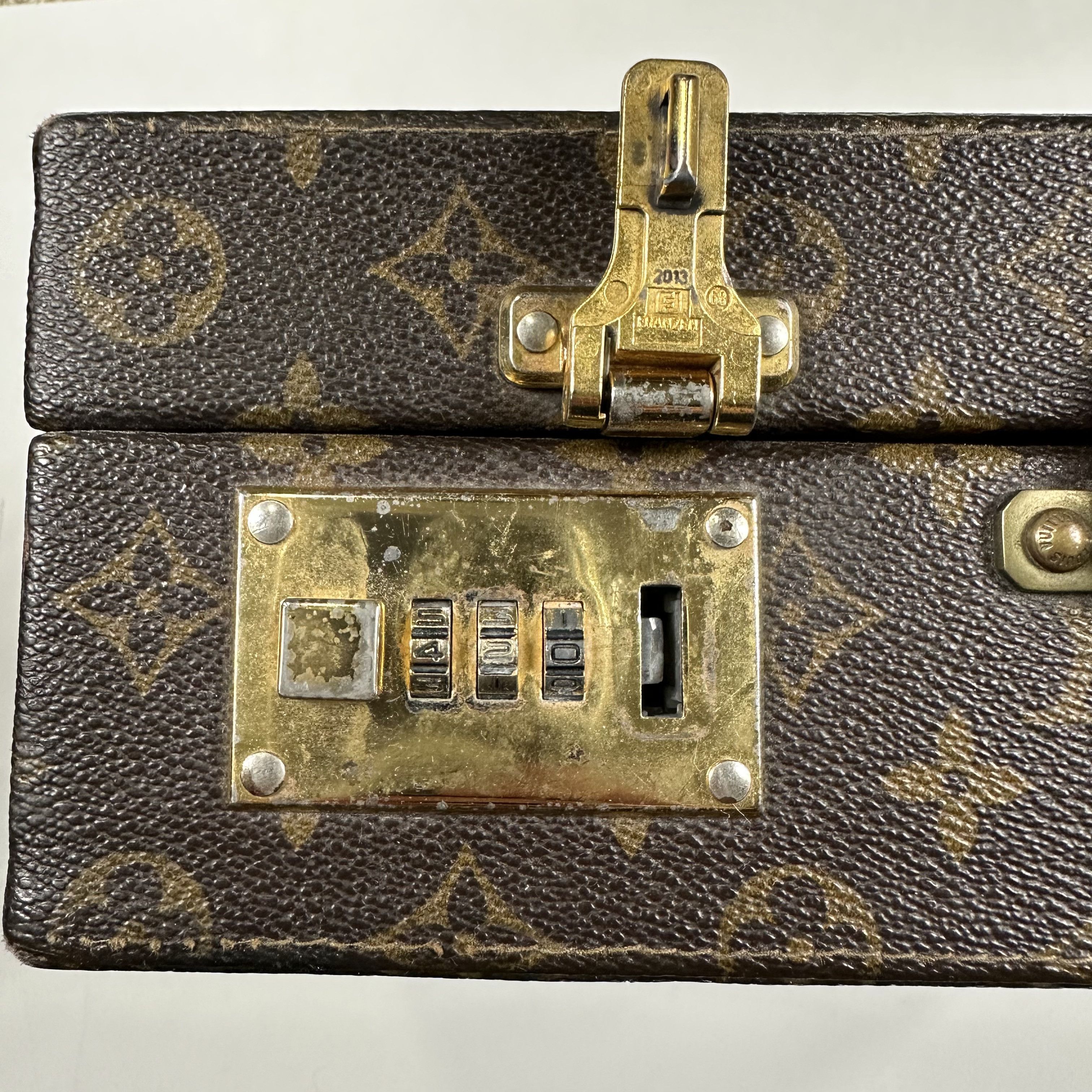 Louis Vuitton 1990 Vintage Monogram Hard Briefcase Trunk Size ONE SIZE - 8 Thumbnail