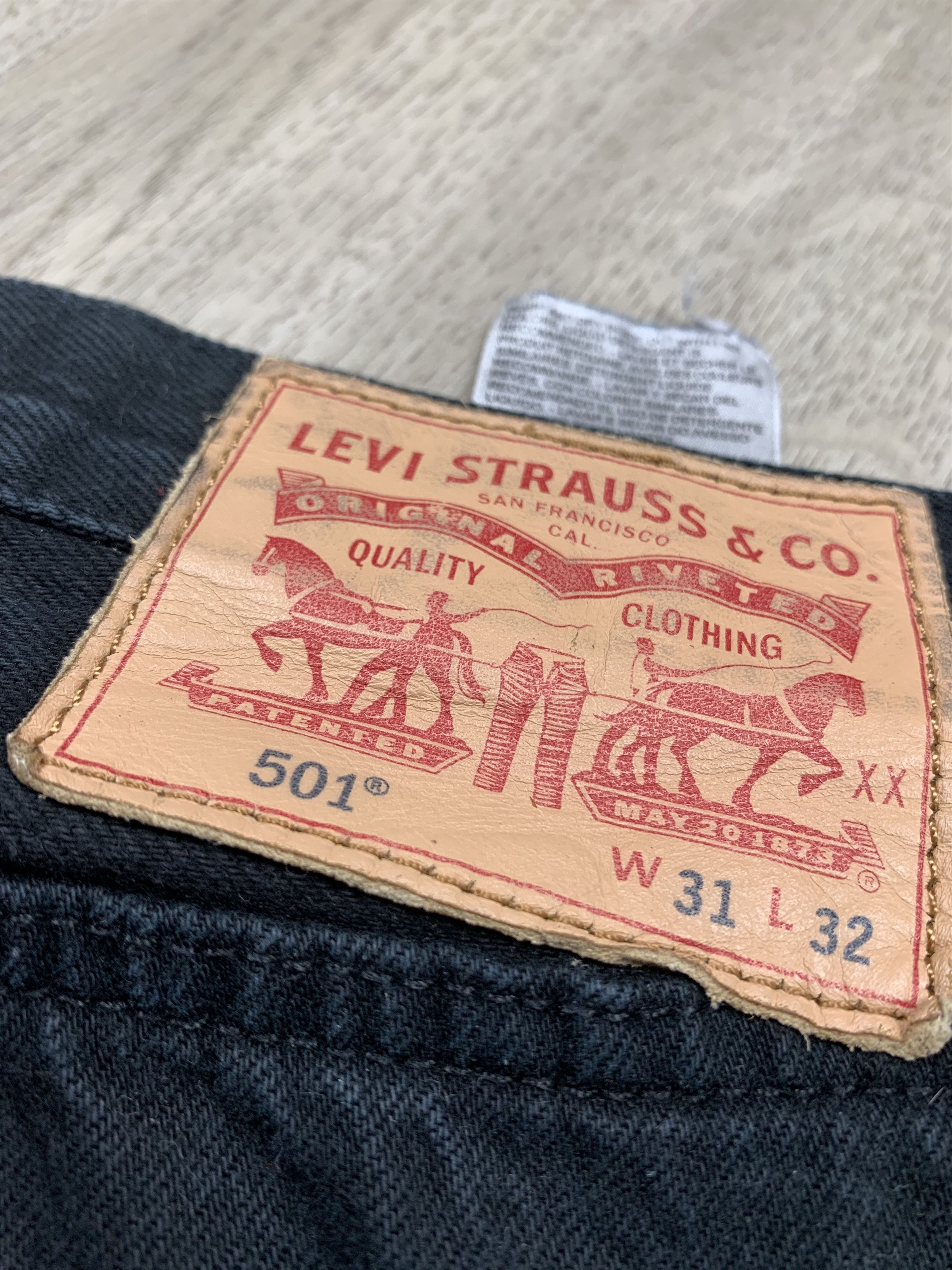 Levi's Levis 501 Vintage Mens Denim Pants Jeans Size US 31 - 3 Thumbnail