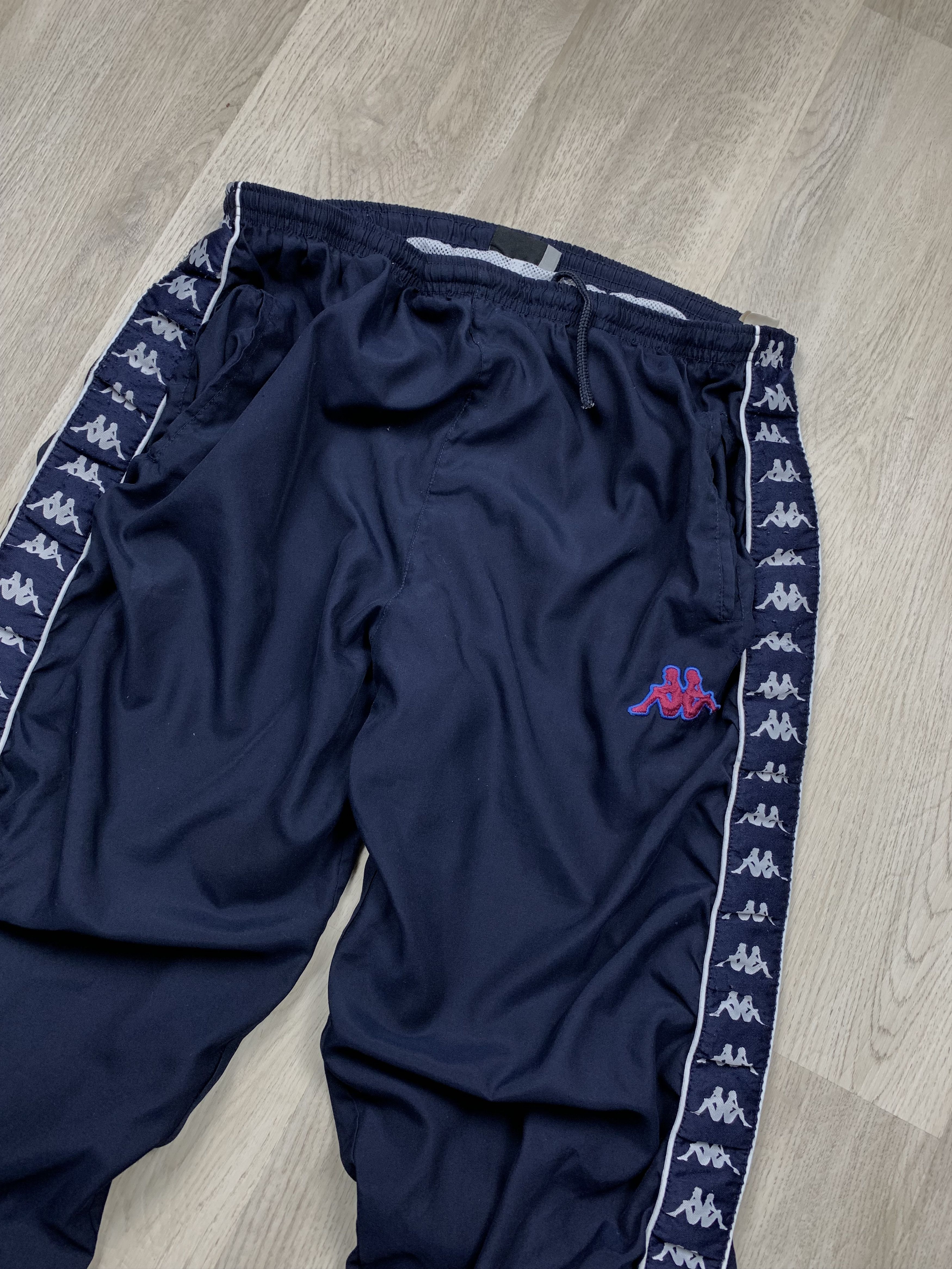 Kappa × Vintage Kappa 90s Vintage Faded Mens Nylon Pants Size US 36 / EU 52 - 2 Thumbnail