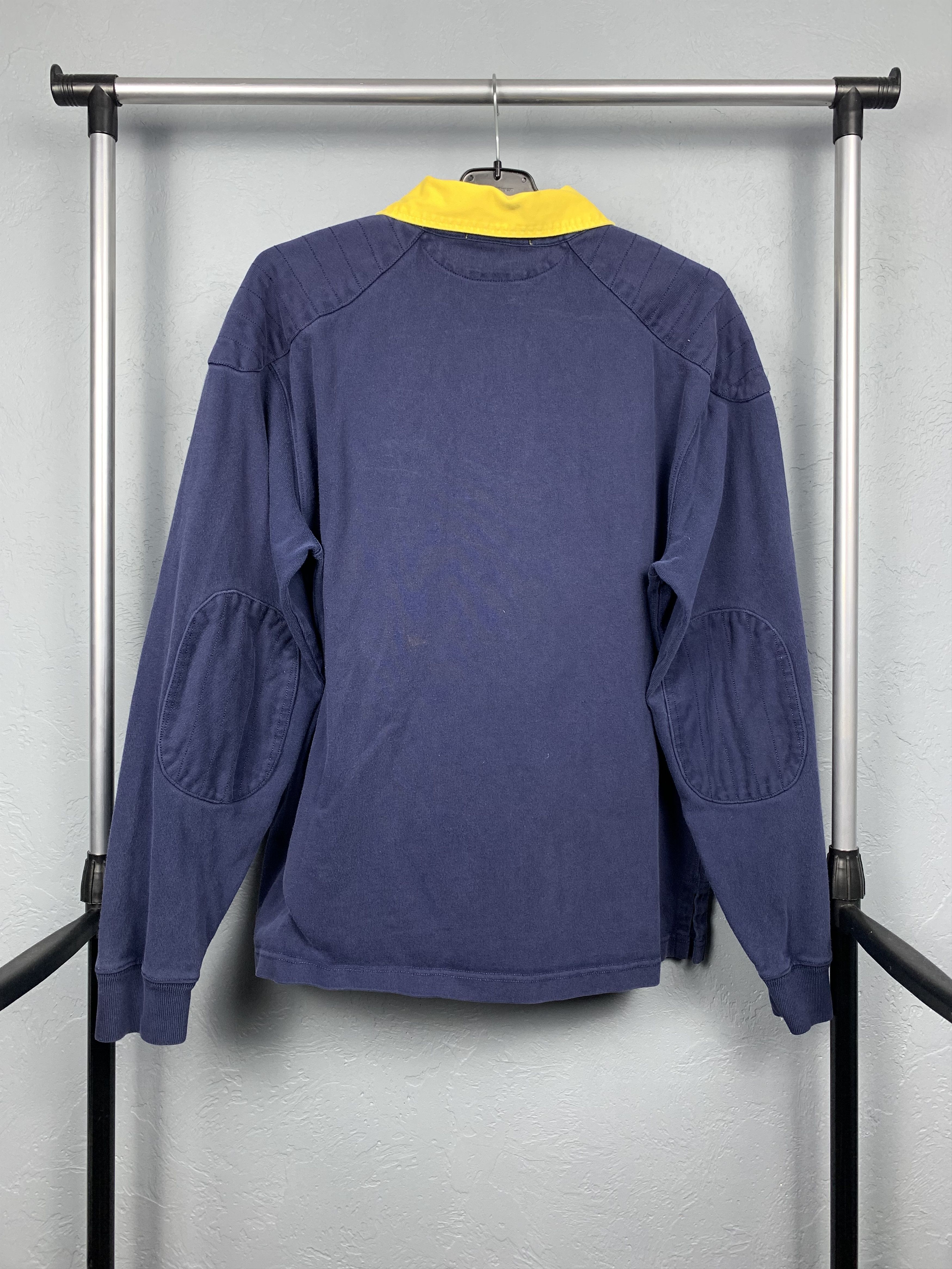 Polo Ralph Lauren × Ralph Lauren × Vintage Polo Ralph Lauren Vintage Mens Rugby Long Sleeve Polo Shirt Size US L / EU 52-54 / 3 - 7 Thumbnail