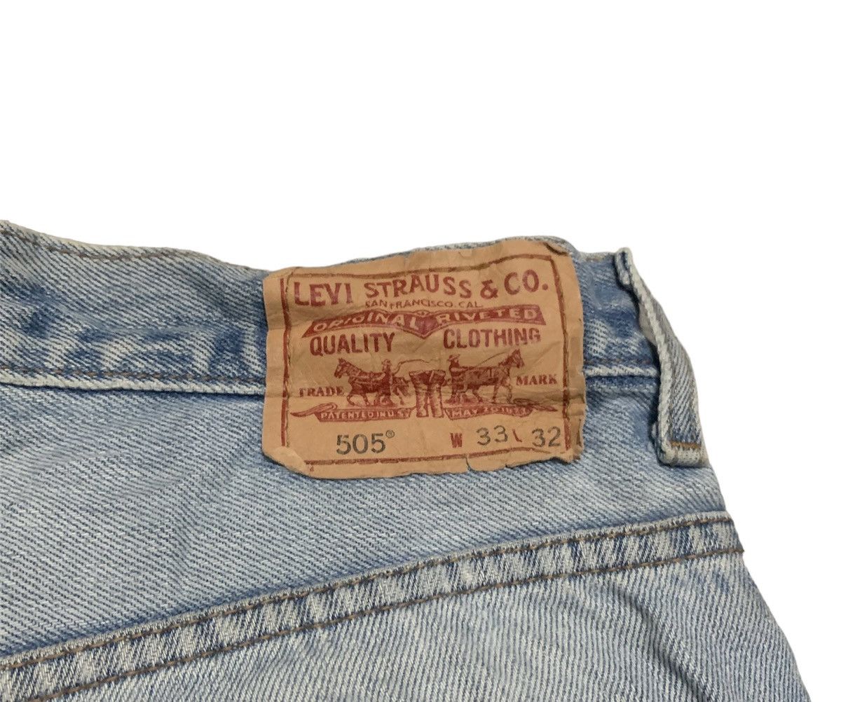 Levi's Vintage 90s Levis 505 Regular Jeans Distressed Size US 33 - 8 Thumbnail